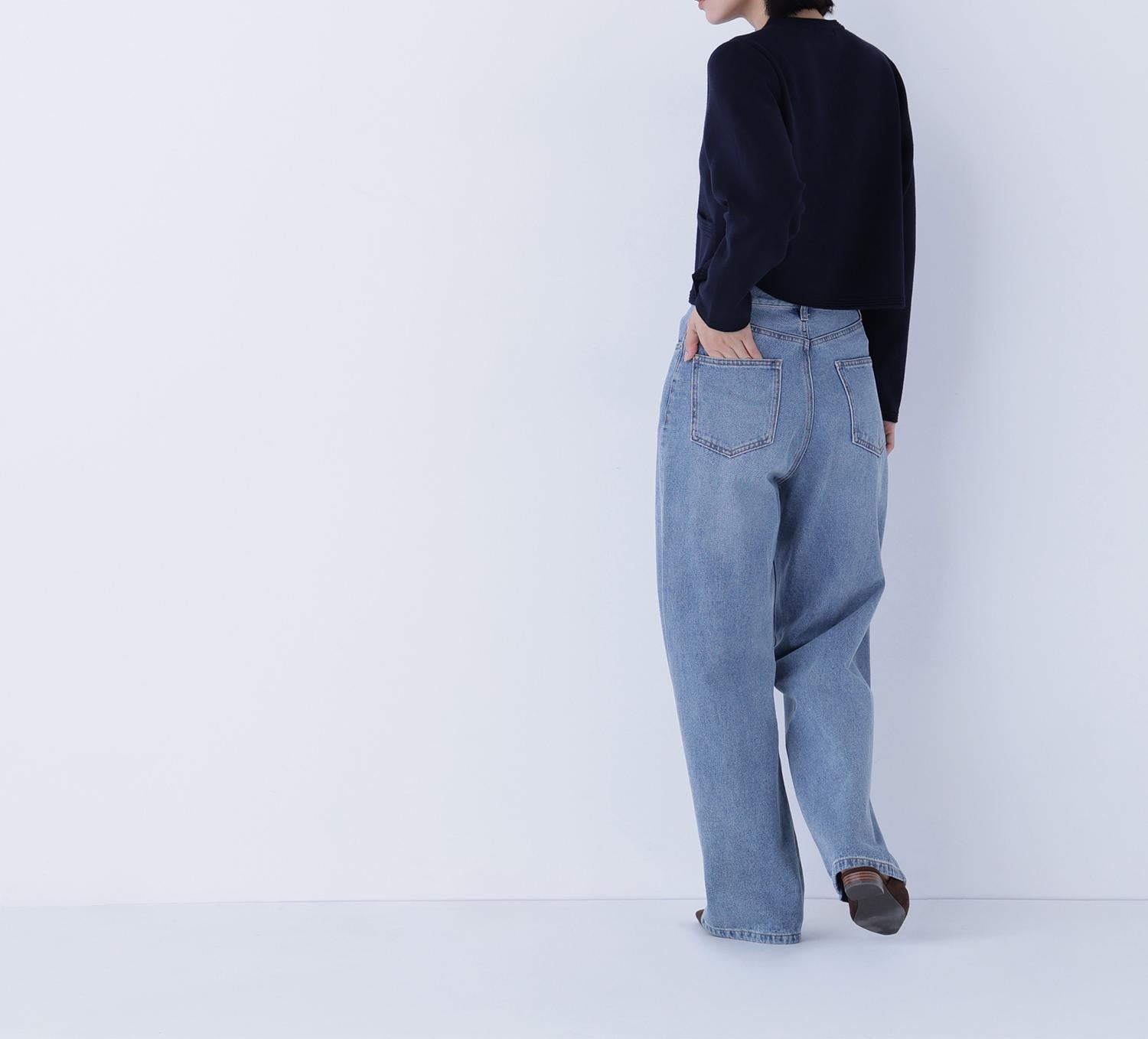 シルクブレンドカーディガン ネイビー