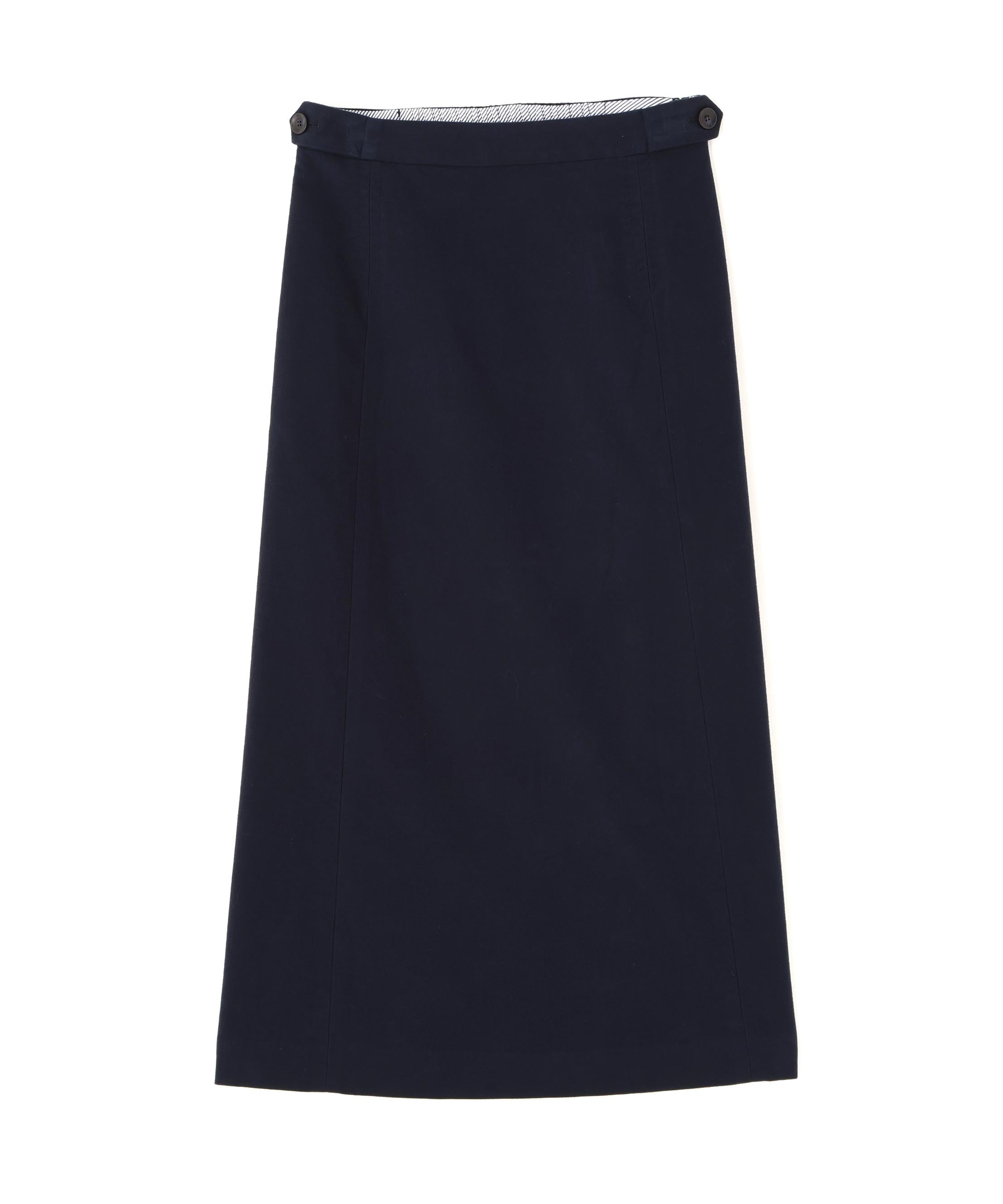 ライトモールスキンAラインスカート ネイビー