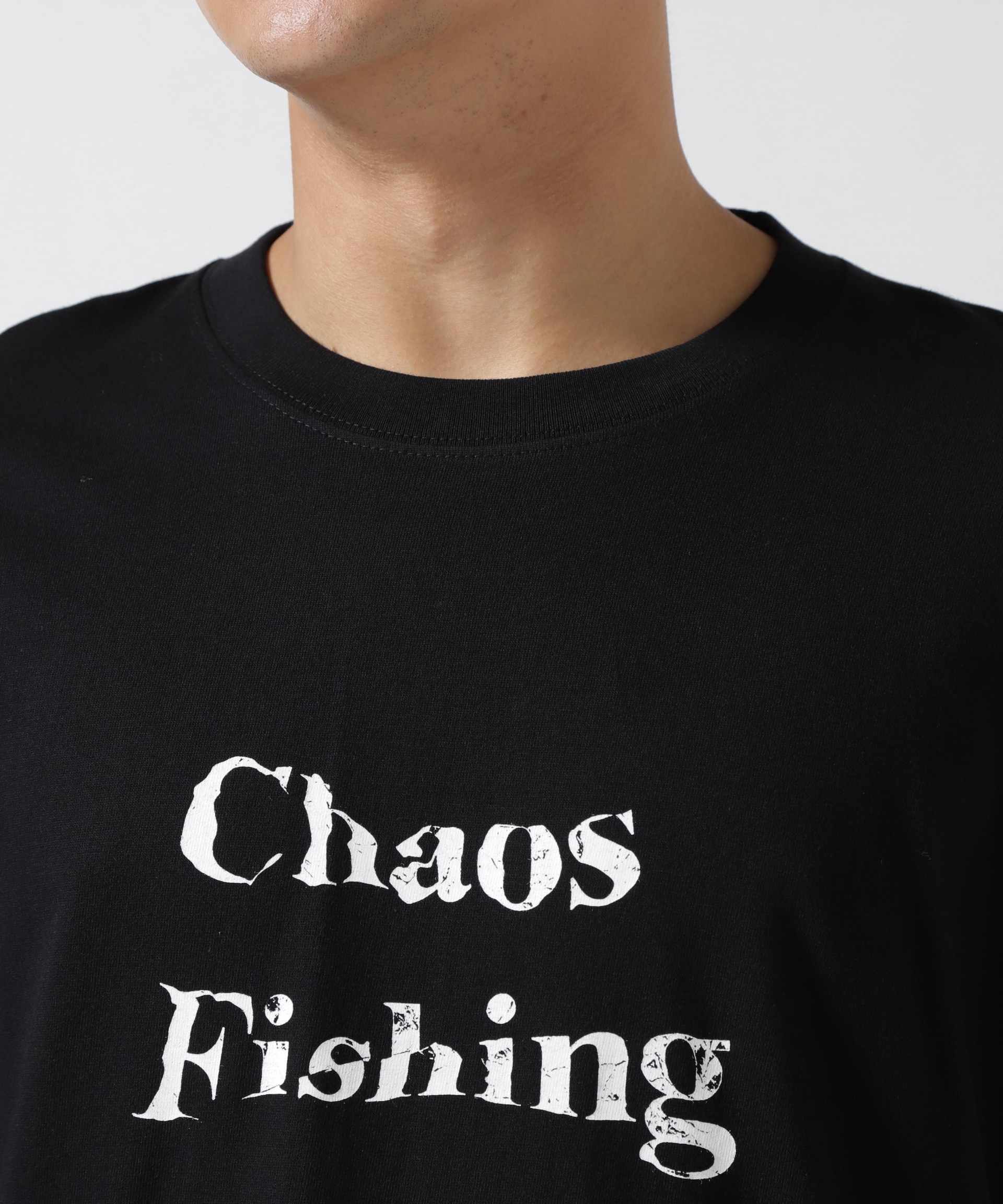 Chaos Fishing Clu/カオスフィッシングクラブ Doaneko T-shit ブラック