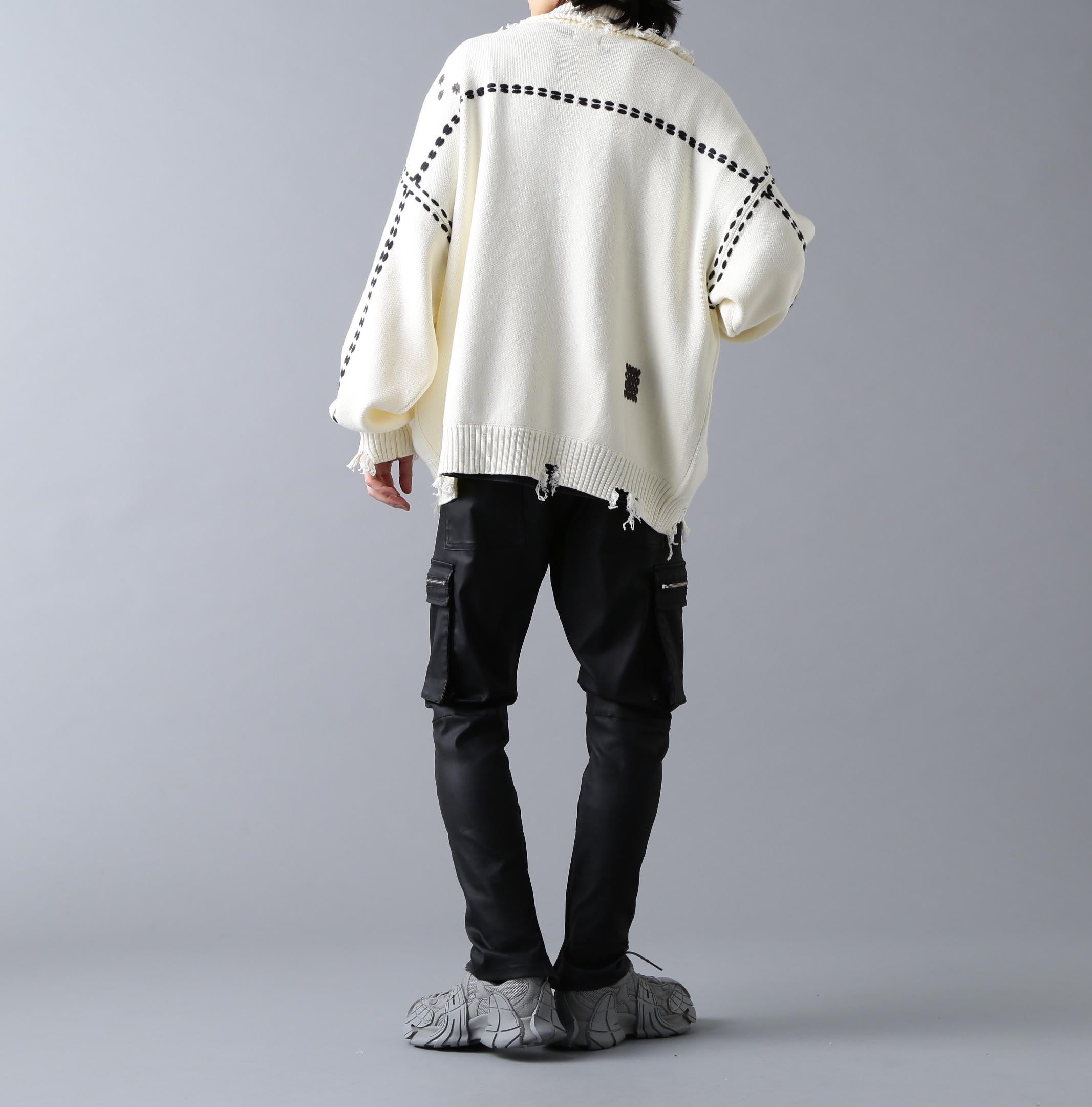 DankeSchon/ダンケシェーン/HAND STITCH KNIT D>IVE>S ホワイト