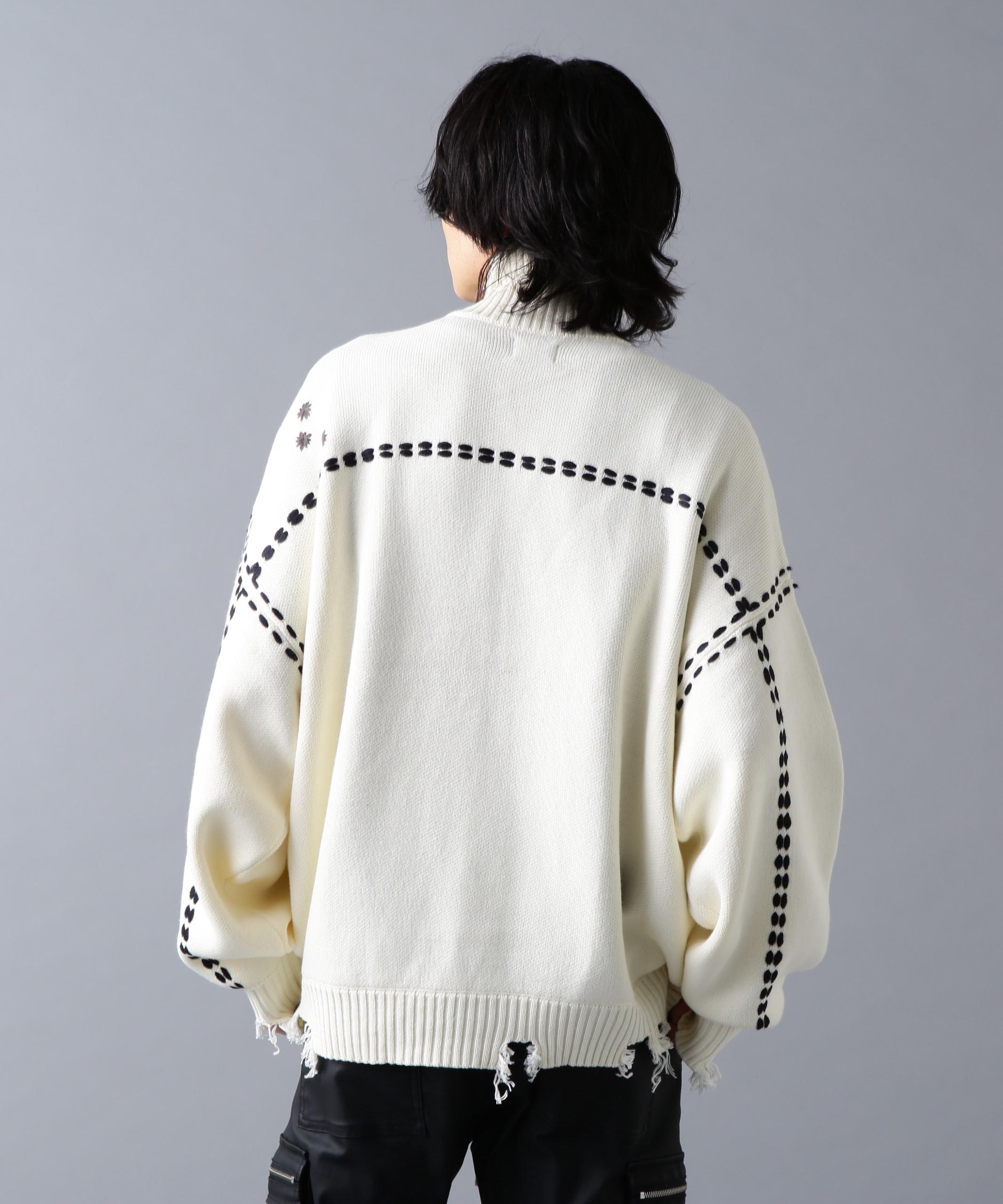 DankeSchon/ダンケシェーン/HAND STITCH KNIT D>IVE>S ホワイト