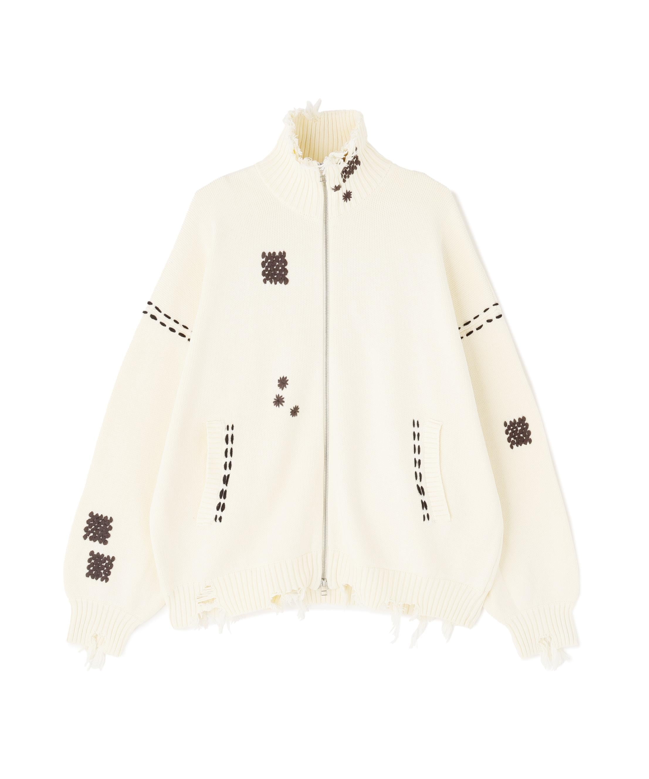 DankeSchon/ダンケシェーン/HAND STITCH KNIT D>IVE>S ホワイト