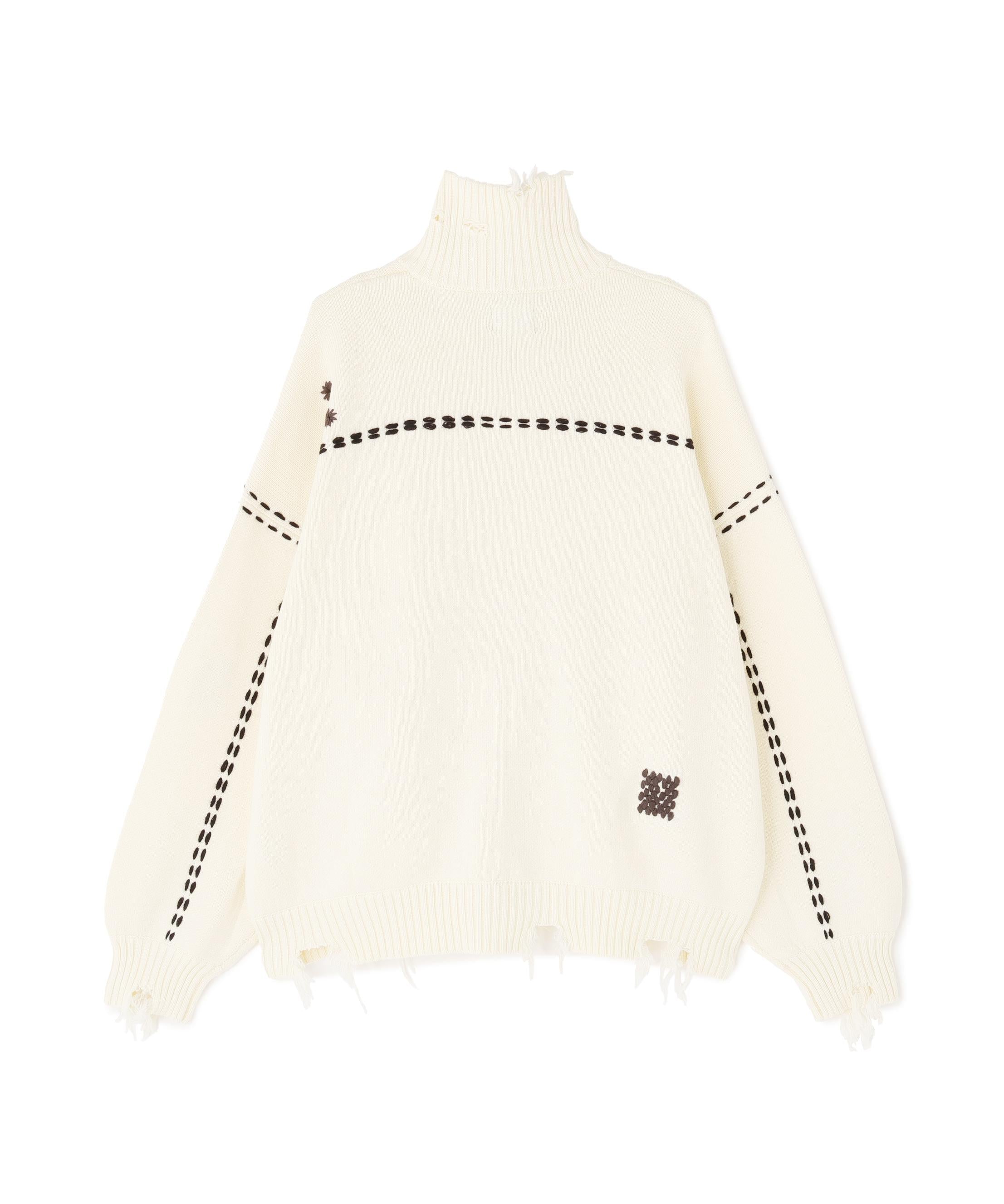 DankeSchon/ダンケシェーン/HAND STITCH KNIT D>IVE>S ホワイト