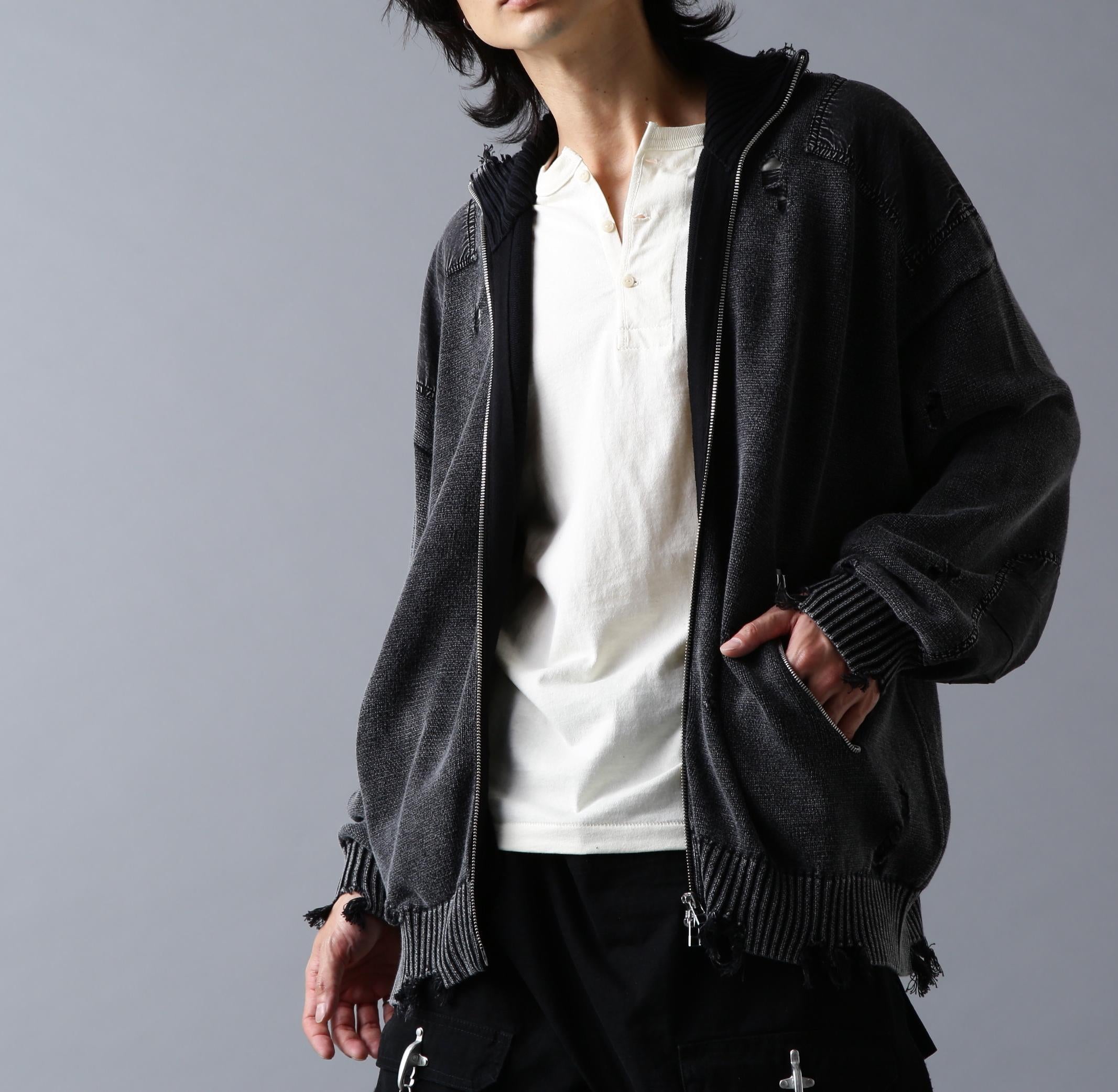 DankeSchon/ダンケシェーン/MILS KNIT DRIVERS ブラック
