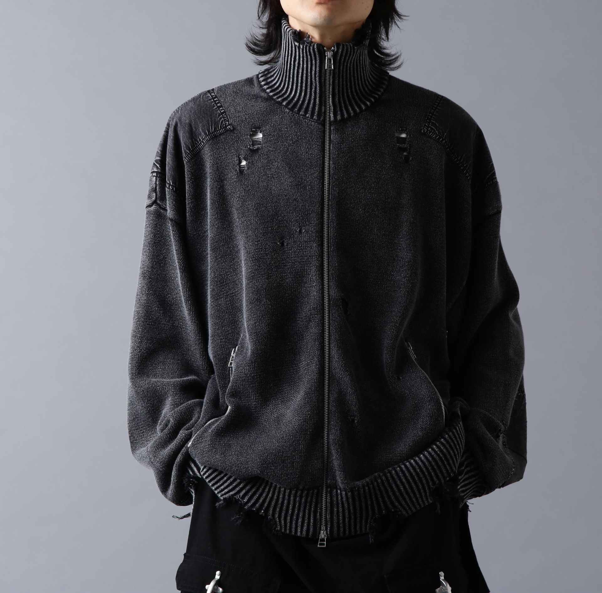 DankeSchon/ダンケシェーン/MILS KNIT DRIVERS ブラック