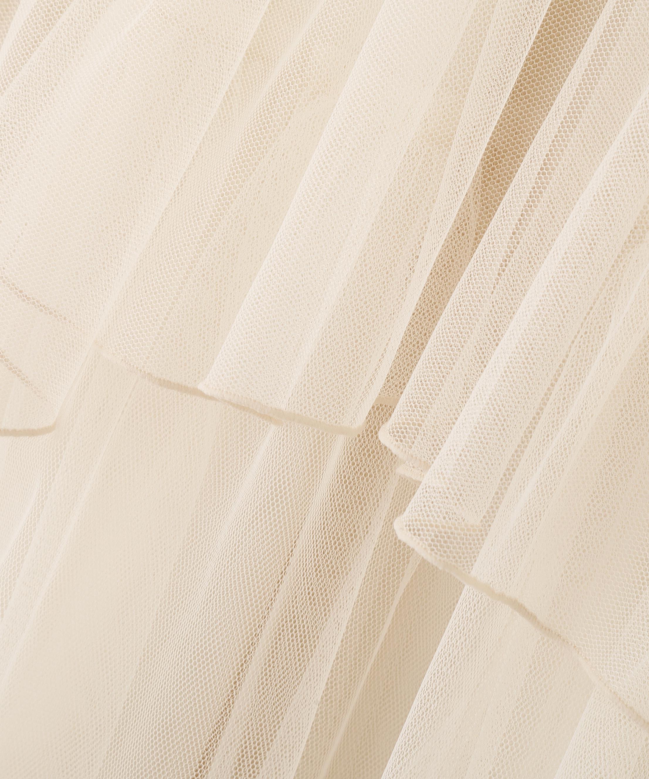 チュールランダムティアードスカート エクリュ