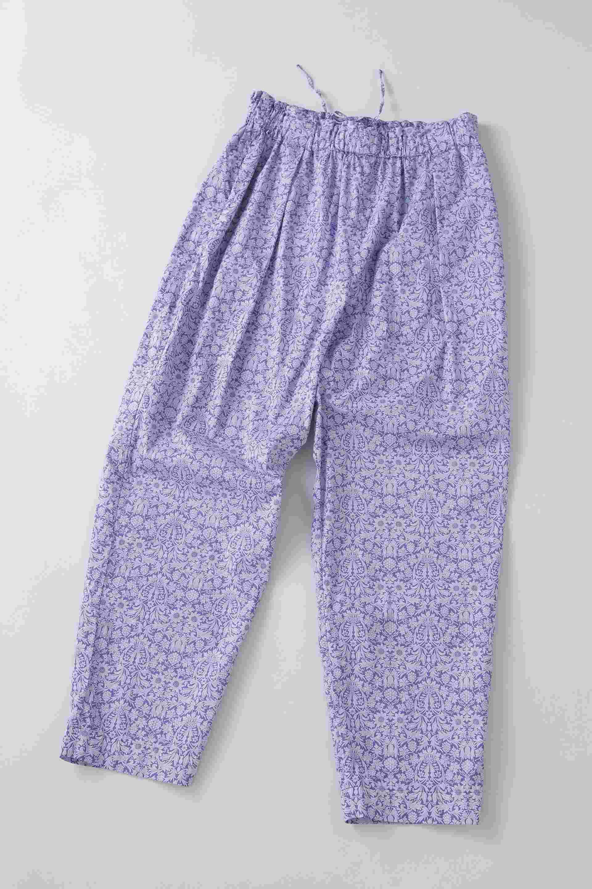 リバティ・製品染(ボタニカルダイ)パンツ ブルー系(モルティメール)3