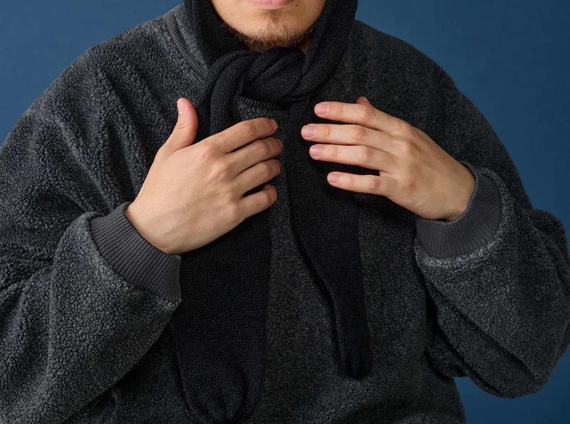 CPH/シーピーエイチ/RABBIT KNIT BALKY WOOL ブラック