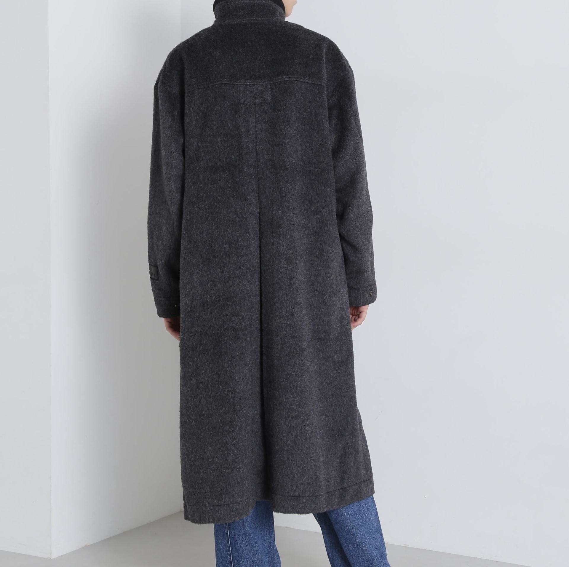 《直営店限定》LONG OUTE>/ロングアウター ブラック