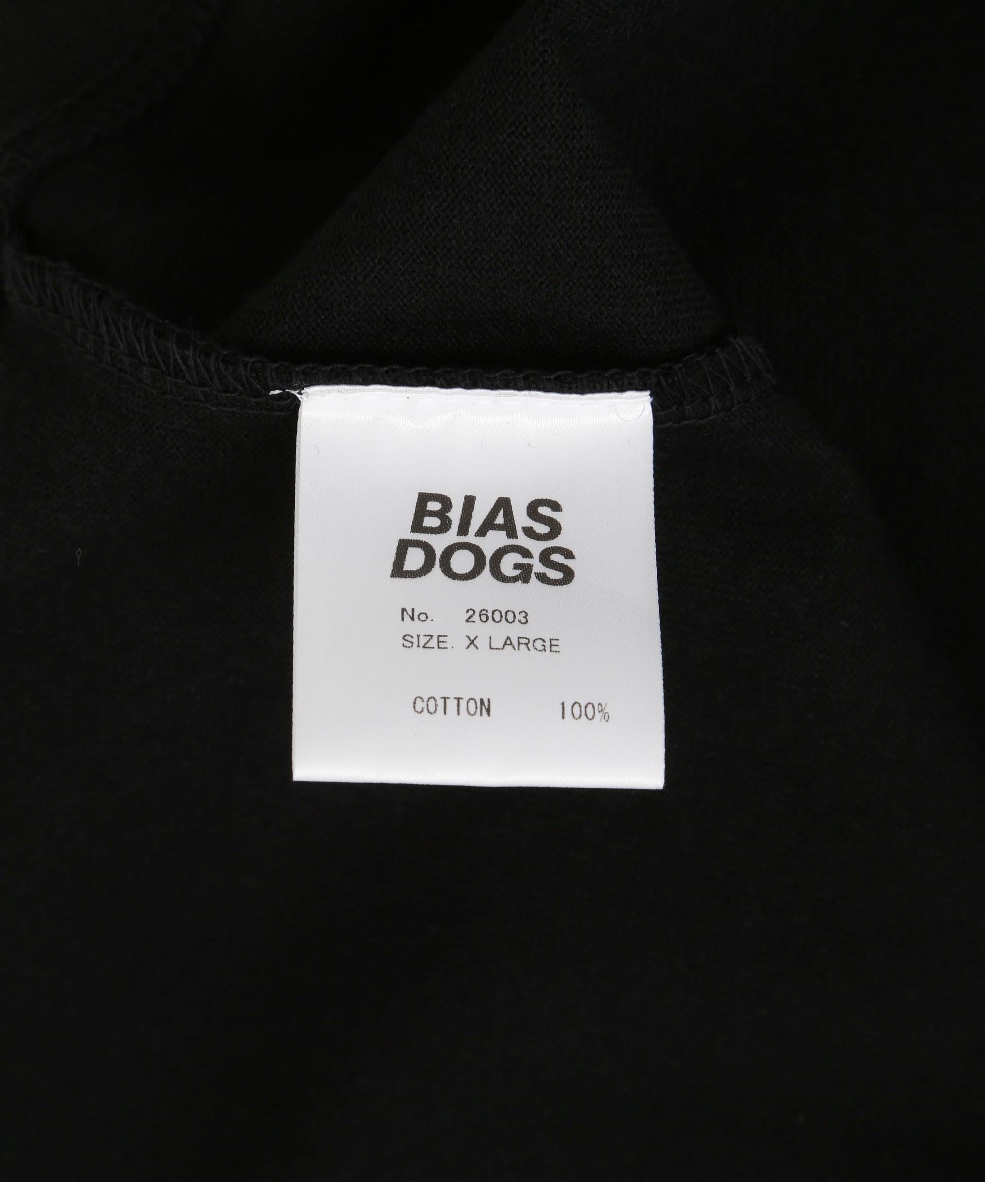 BIAS DOGS/バイアスドッグス/CRAP T-SHIRT ブラック