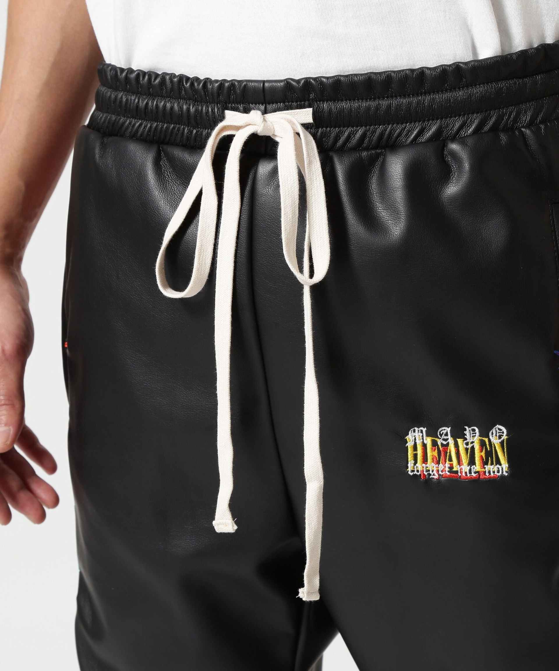 MAYO/メイヨー/別注PU T>ACK PANTS ブラック