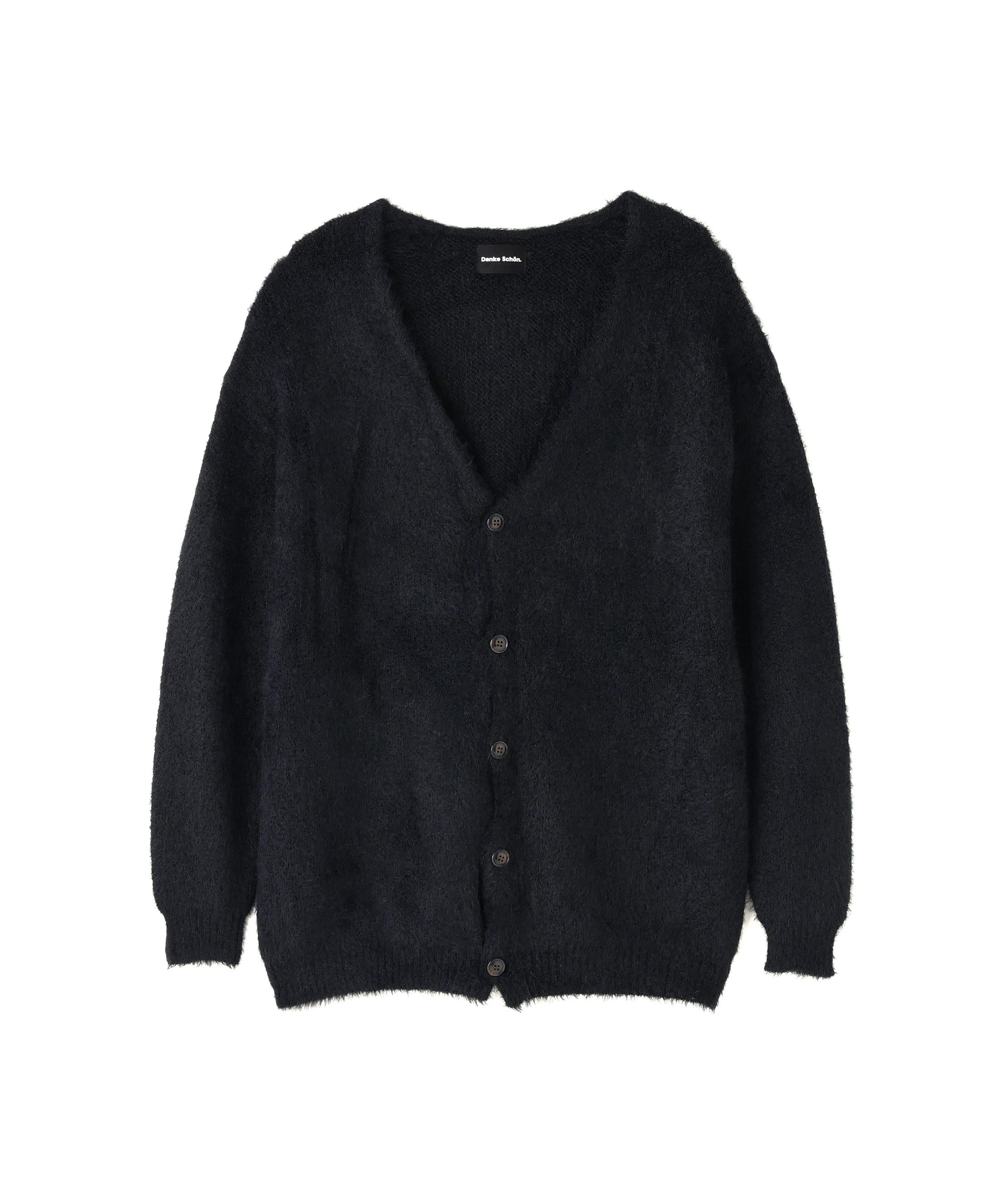 DankeSchon/ダンケシェーン/SHAGGY CARDIGAN ブラック