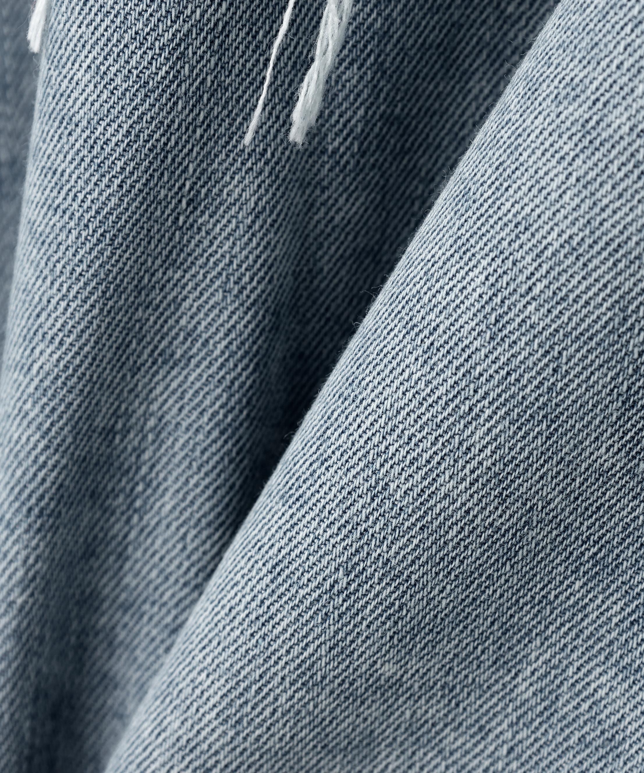 AULA AILA/アウラアイラ/別注デニムリメイクスカート ブルー