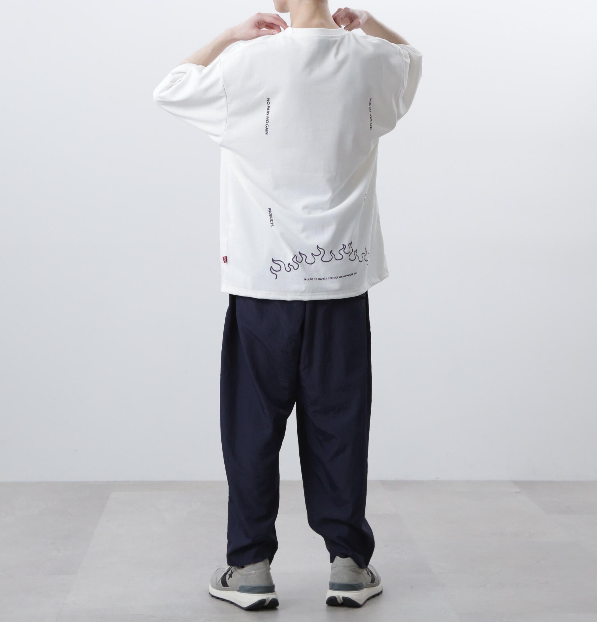 MANASTASH/マナスタッシュ/>E:POLY TEE UNIFO>M/リポリTユニフォーム ホワイト