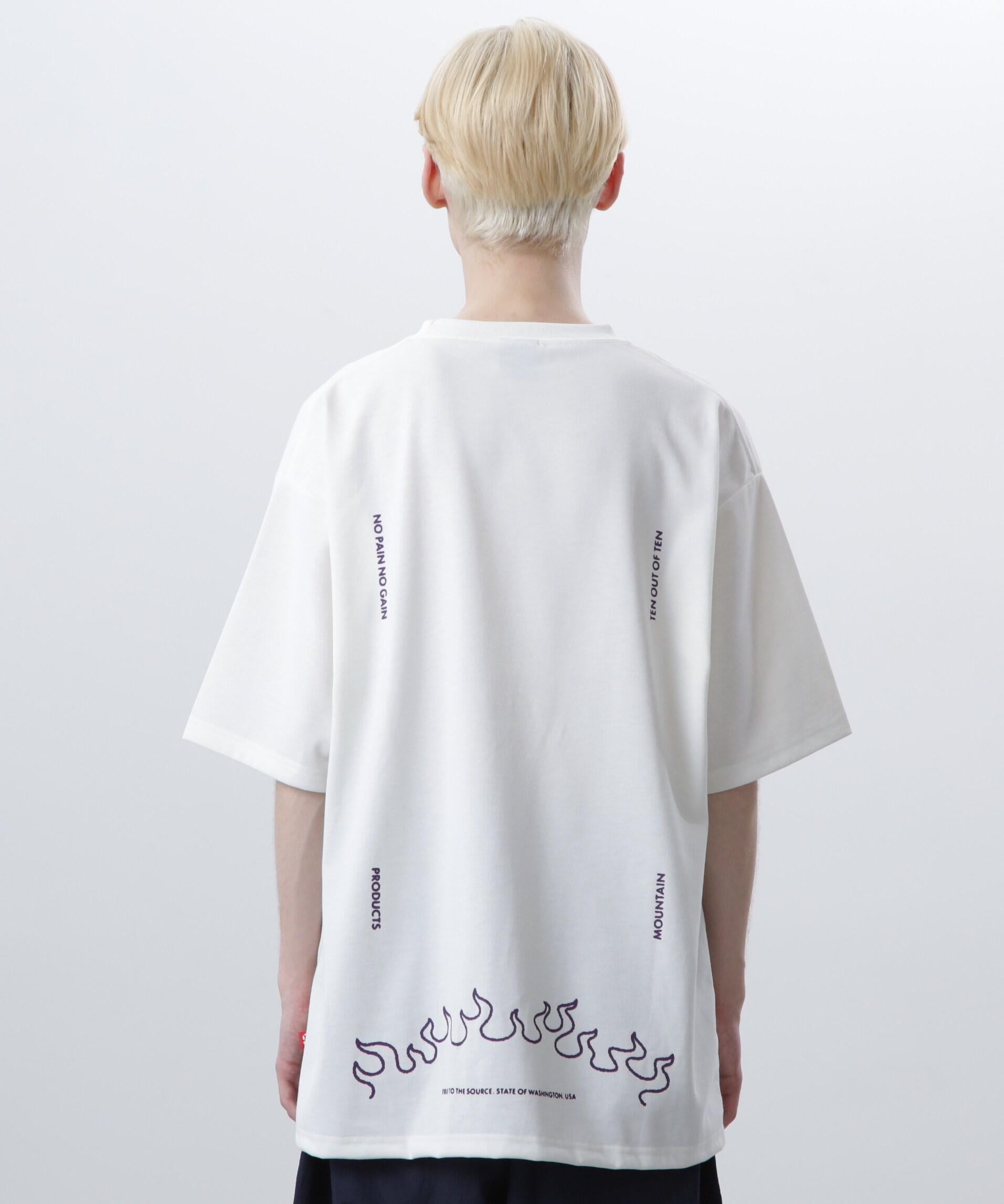 MANASTASH/マナスタッシュ/>E:POLY TEE UNIFO>M/リポリTユニフォーム ホワイト