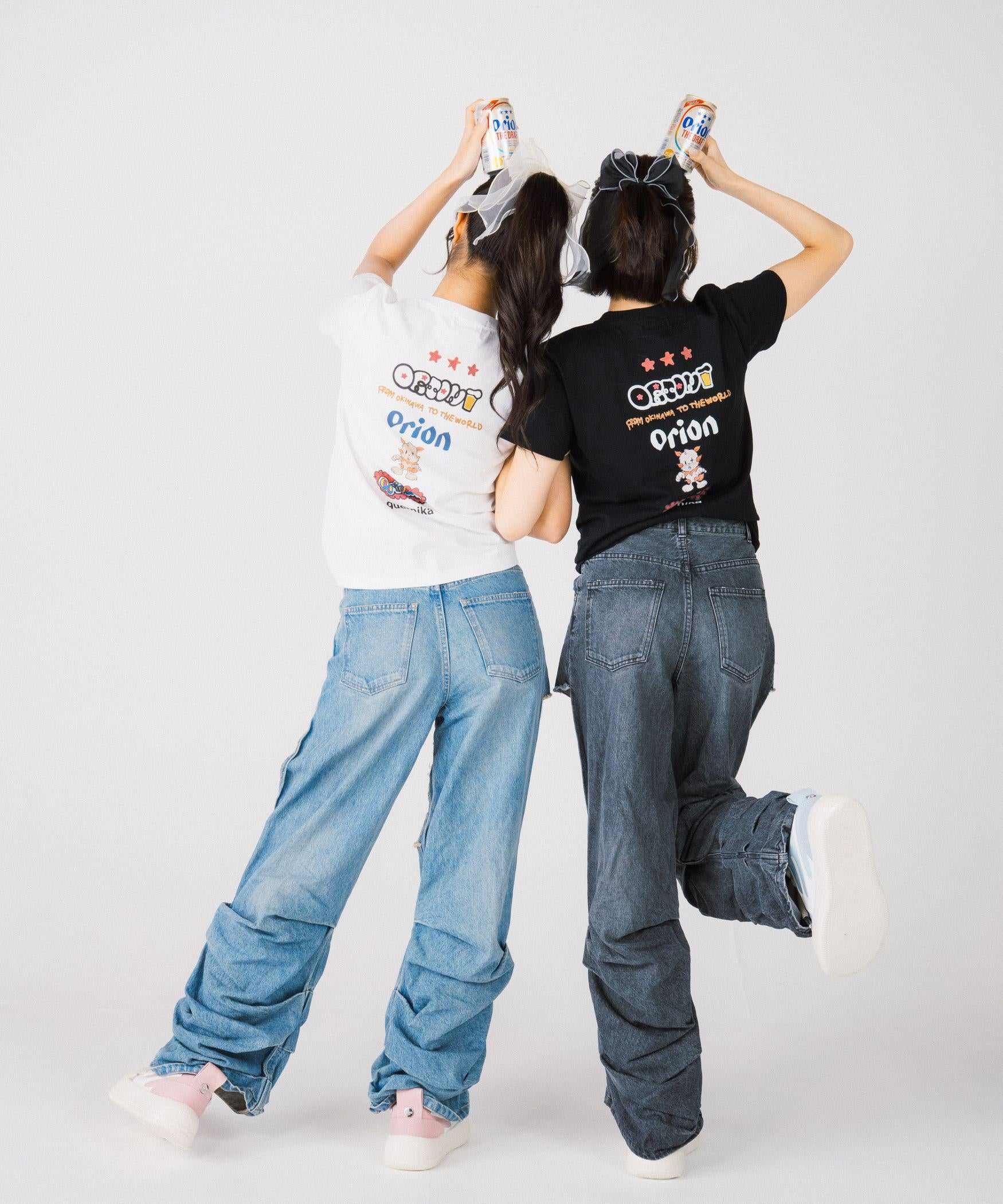 guernika×ORIONBEER/ゲルニカ×オリオンビール/ORION THE DRAFT ART PRINT T-SHIRT ブラック