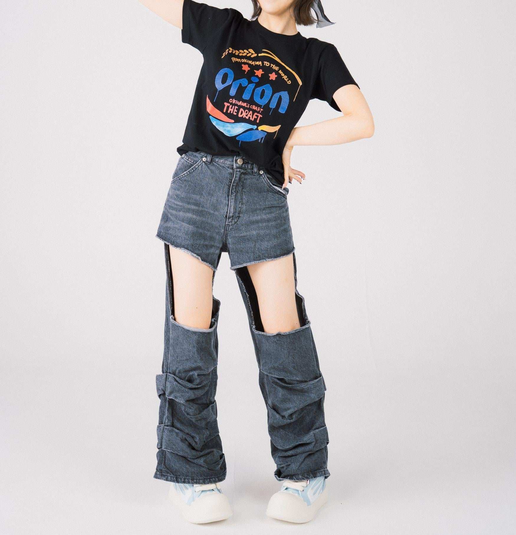 guernika×ORIONBEER/ゲルニカ×オリオンビール/ORION THE DRAFT ART PRINT T-SHIRT ブラック