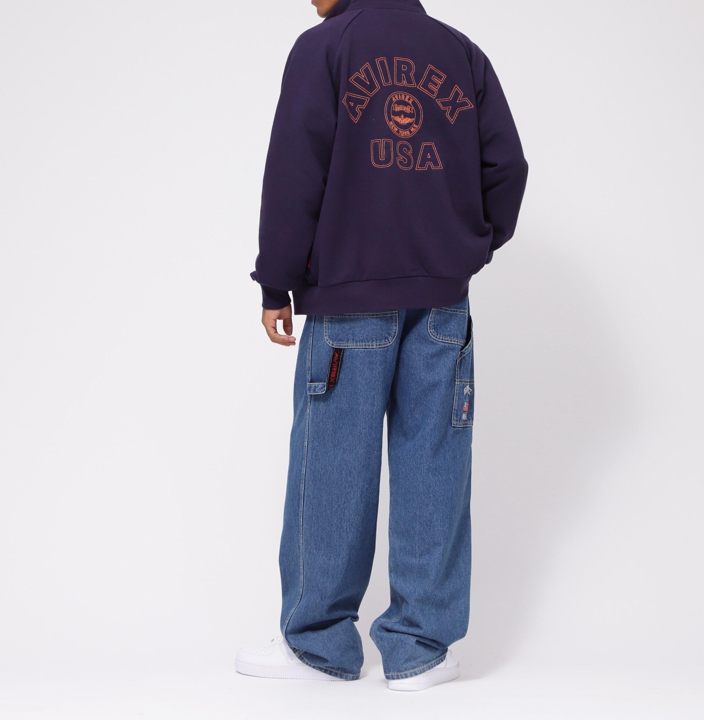 《WER&DEPOT限定》VA>SITY LOGO EMR STAND ZIP SWEAT パープル