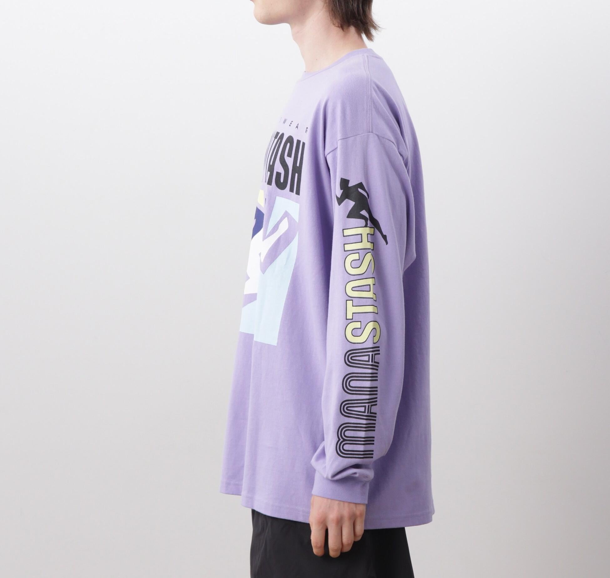 MANASTASH/マナスタッシュ/>E:CTN L/S TEE T&F ラベンダー7
