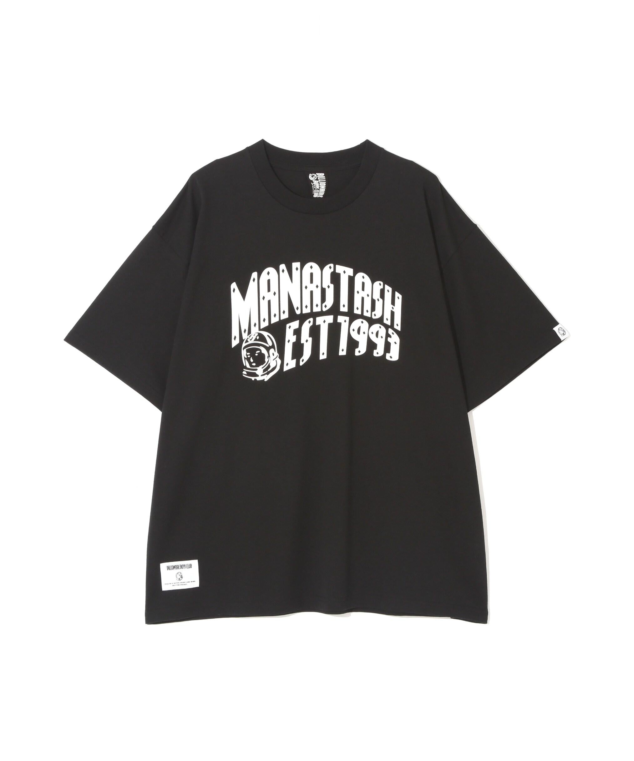 ×RILLIONAI>E ROYS CLUR/RRC TEE A>CH LOGO ブラック