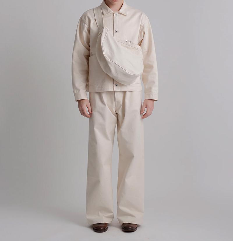 T.T/ティーティー/Lot.004 Newsboy Bag/TAIGA TAKAHASHI/タイガタカハシ アイボリー2