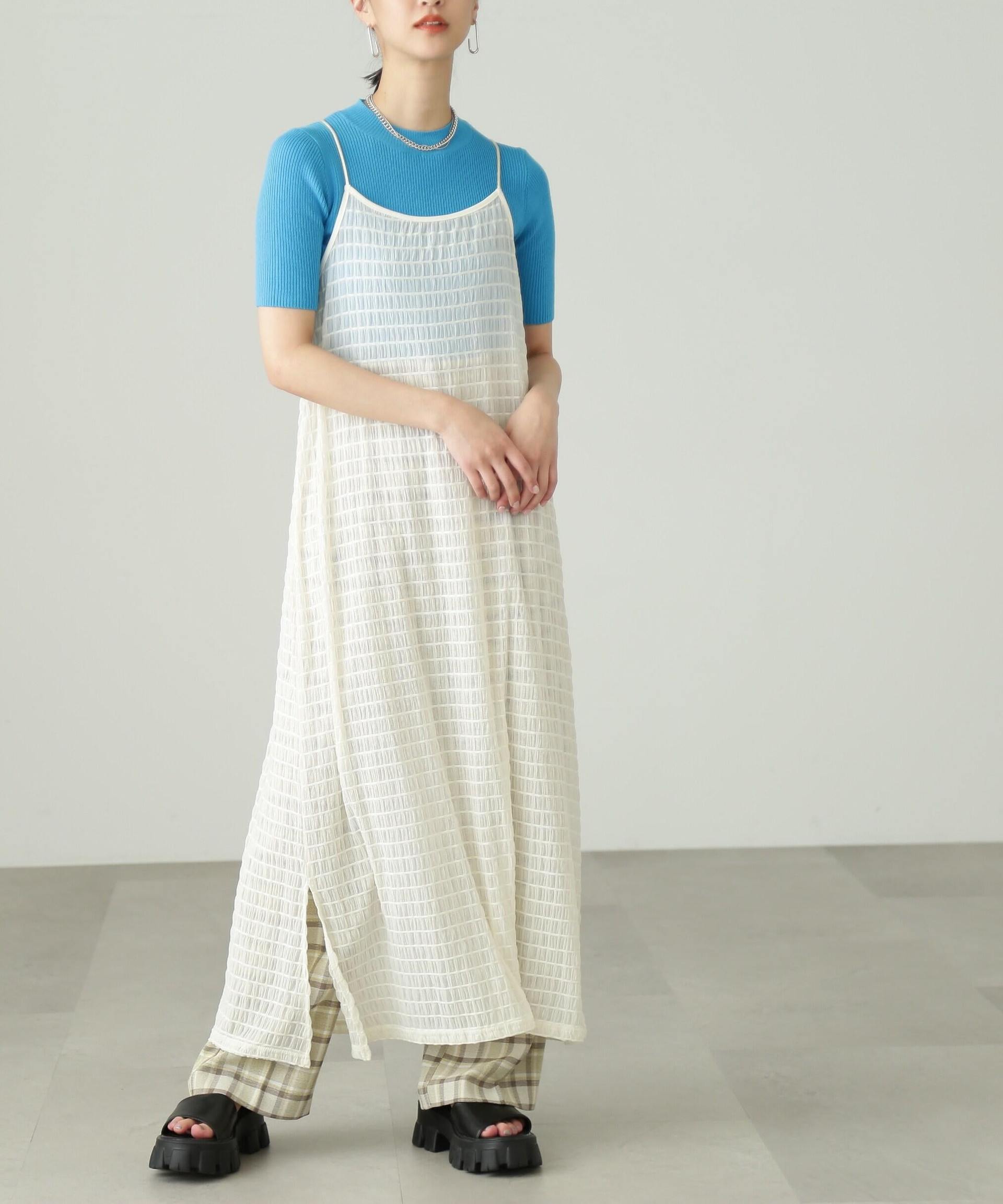 シャーリングシアーキャミワンピース オフ