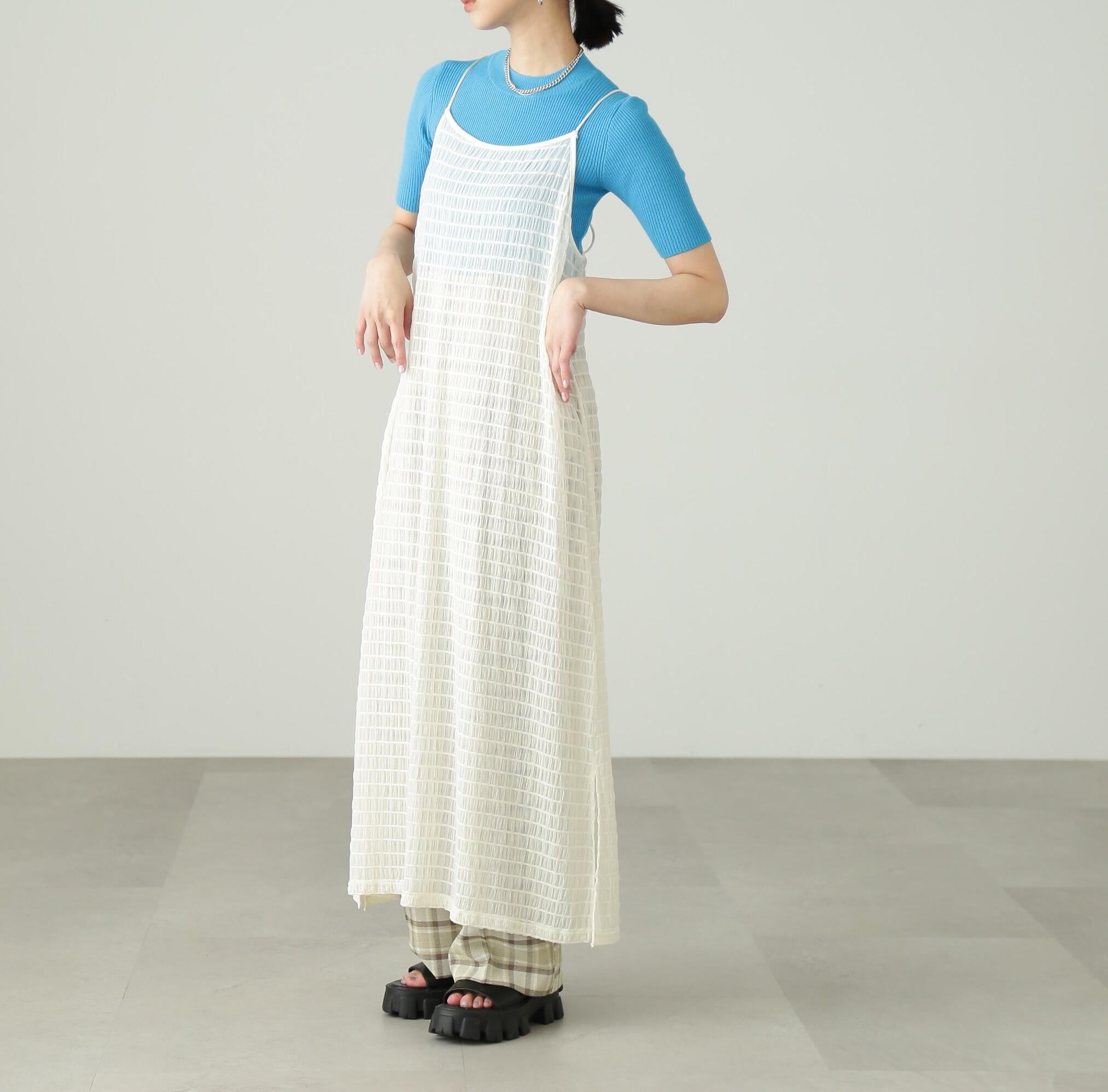 シャーリングシアーキャミワンピース オフ