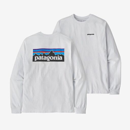 Patagonia/パタゴニア メンズ・ロングスリーブ・P-6ロゴ・レスポンシビリティー ホワイト