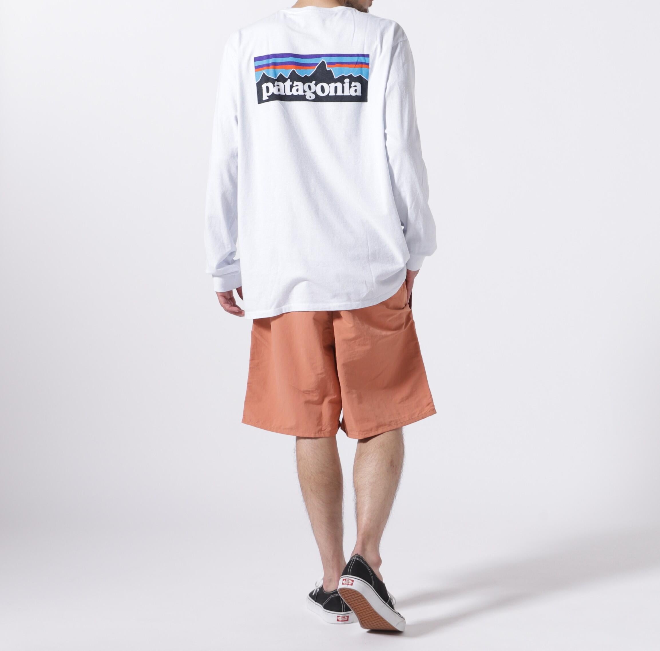 Patagonia/パタゴニア メンズ・ロングスリーブ・P-6ロゴ・レスポンシビリティー ホワイト