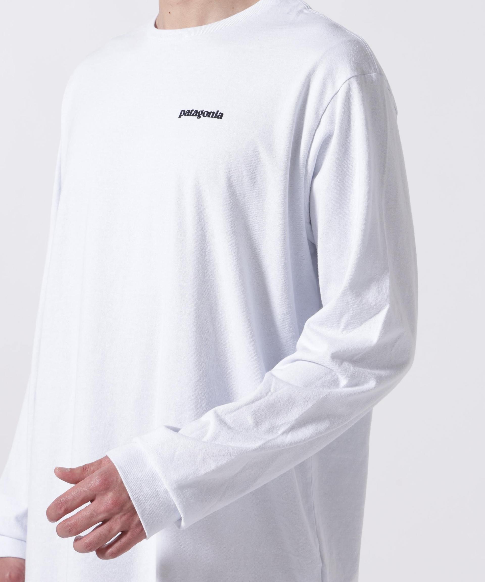 Patagonia/パタゴニア メンズ・ロングスリーブ・P-6ロゴ・レスポンシビリティー ホワイト