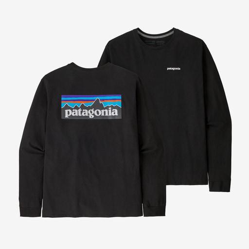 Patagonia/パタゴニア メンズ・ロングスリーブ・P-6ロゴ・レスポンシビリティー ブラック