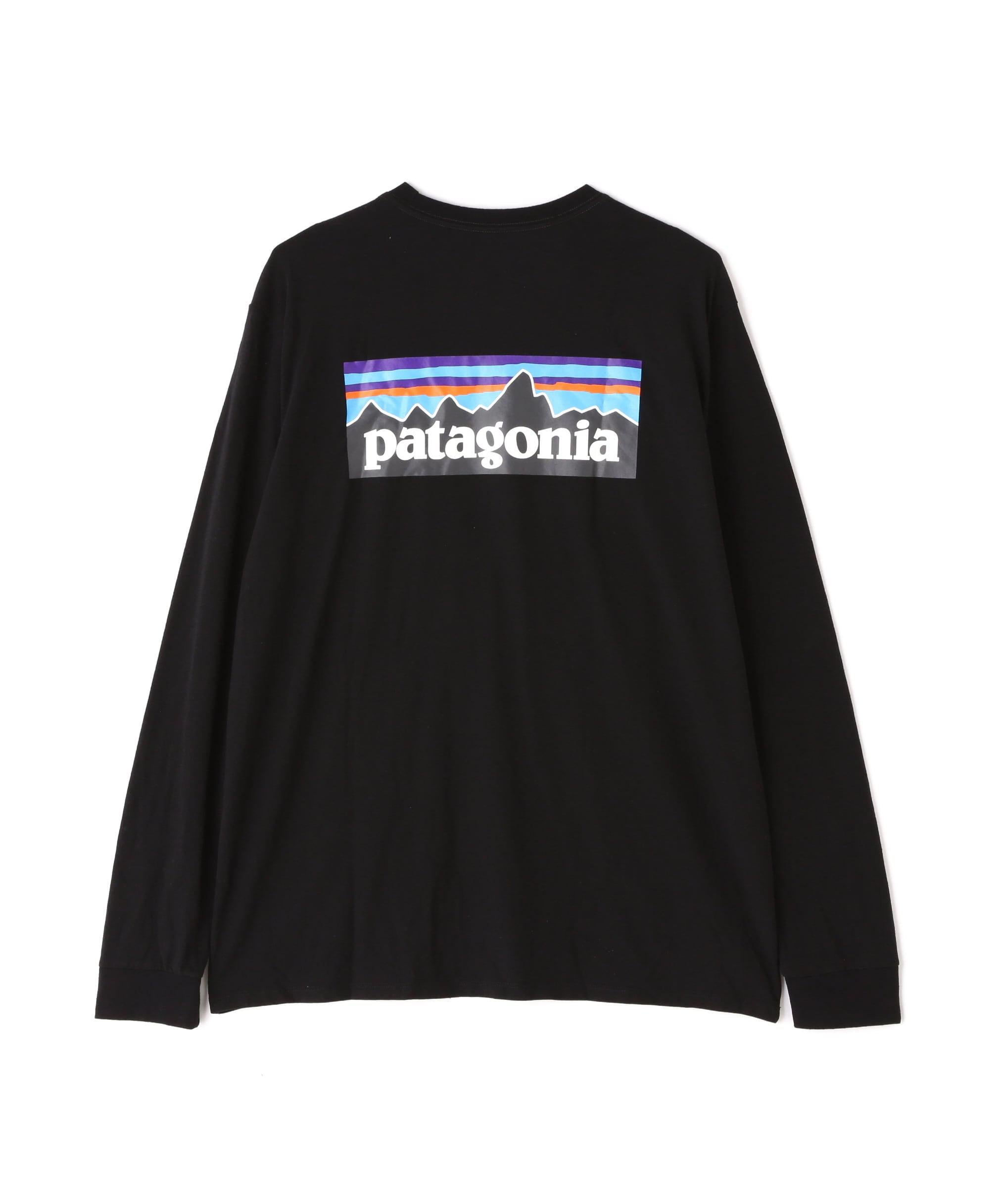 Patagonia/パタゴニア メンズ・ロングスリーブ・P-6ロゴ・レスポンシビリティー ブラック