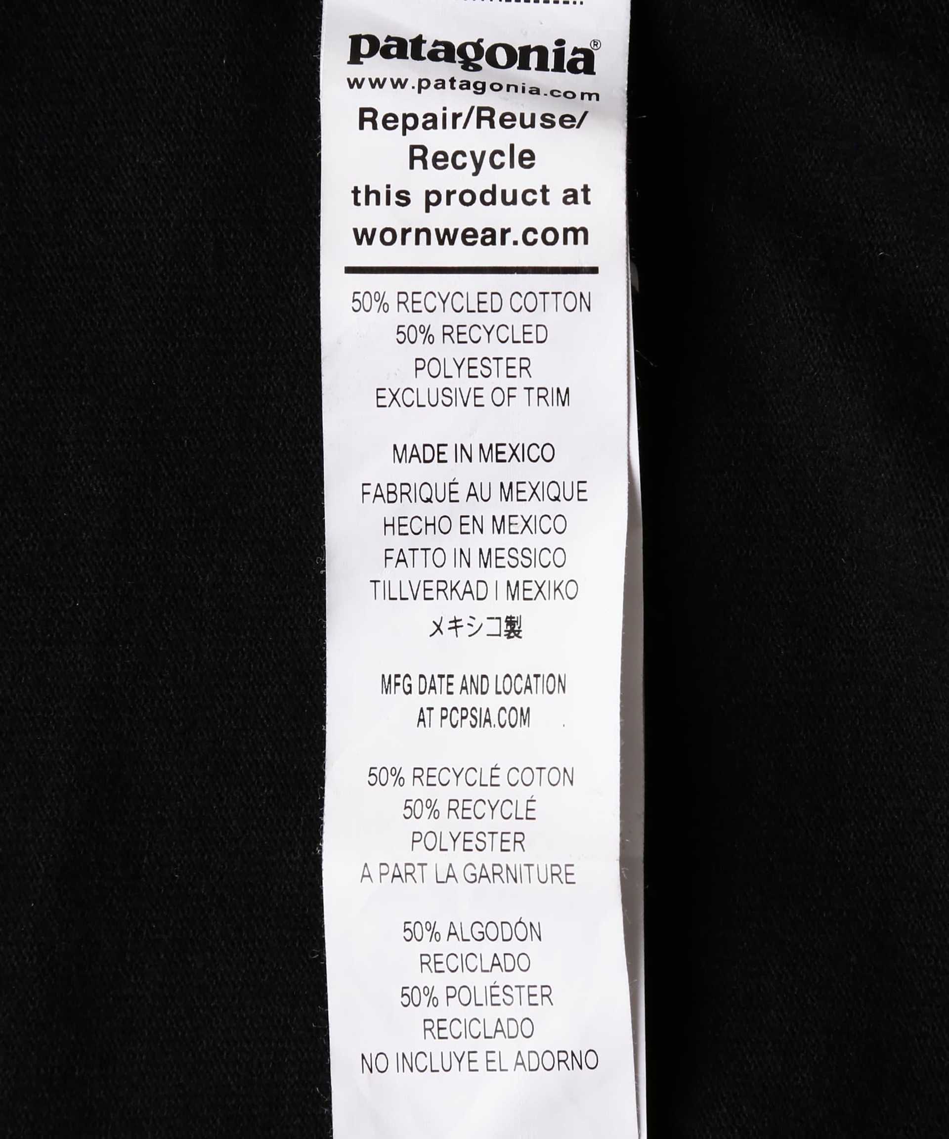 Patagonia/パタゴニア メンズ・ロングスリーブ・P-6ロゴ・レスポンシビリティー ブラック