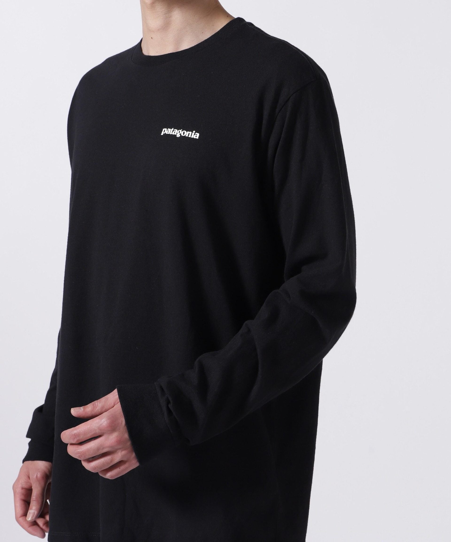 Patagonia/パタゴニア メンズ・ロングスリーブ・P-6ロゴ・レスポンシビリティー ブラック
