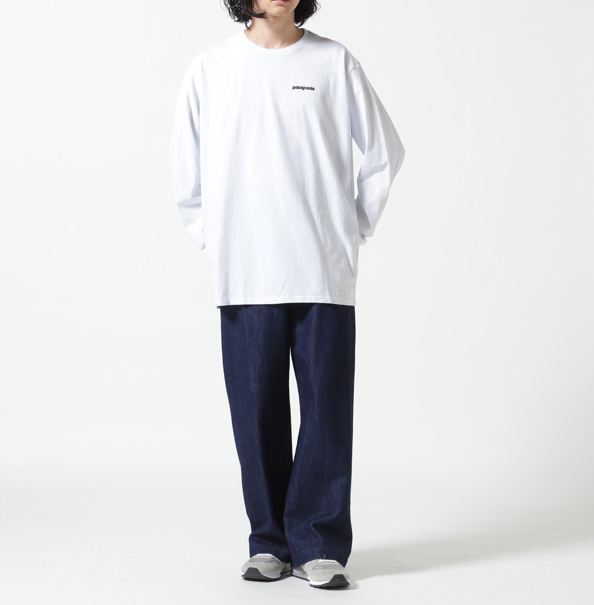 Patagonia/パタゴニア メンズ・ロングスリーブ・P-6ロゴ・レスポンシビリティー ホワイト