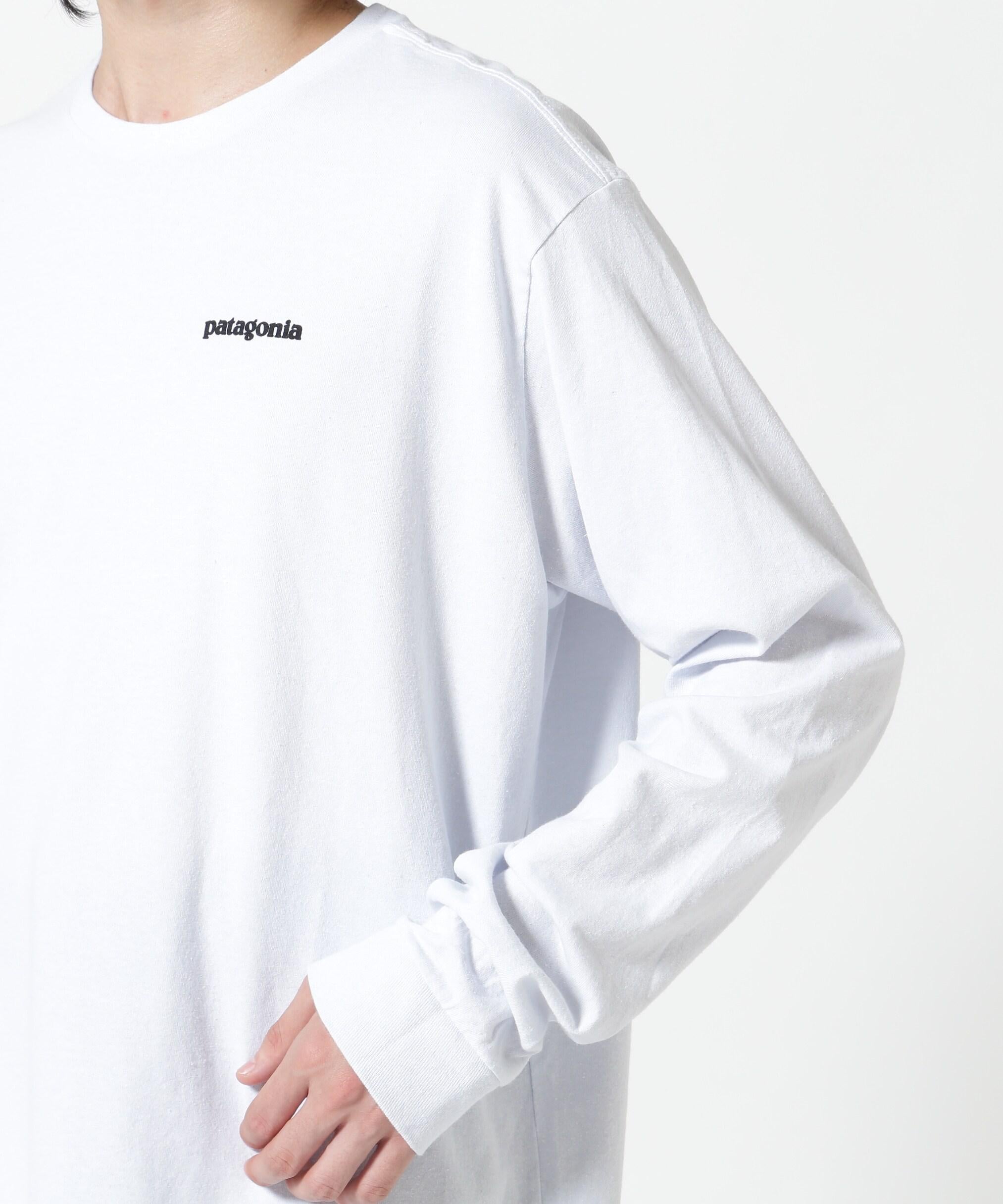 Patagonia/パタゴニア メンズ・ロングスリーブ・P-6ロゴ・レスポンシビリティー ホワイト