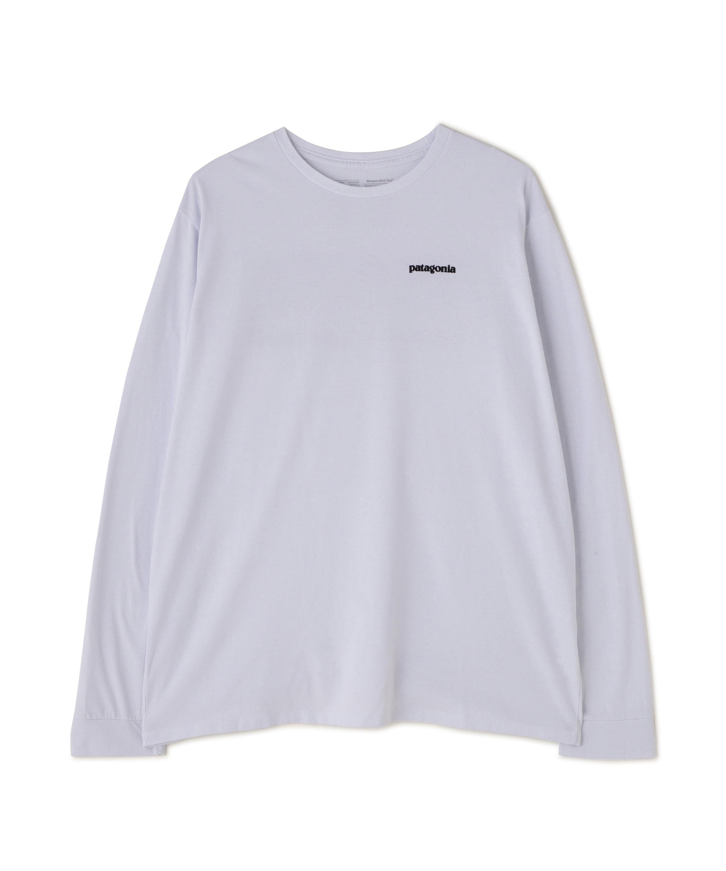 Patagonia/パタゴニア メンズ・ロングスリーブ・P-6ロゴ・レスポンシビリティー ホワイト