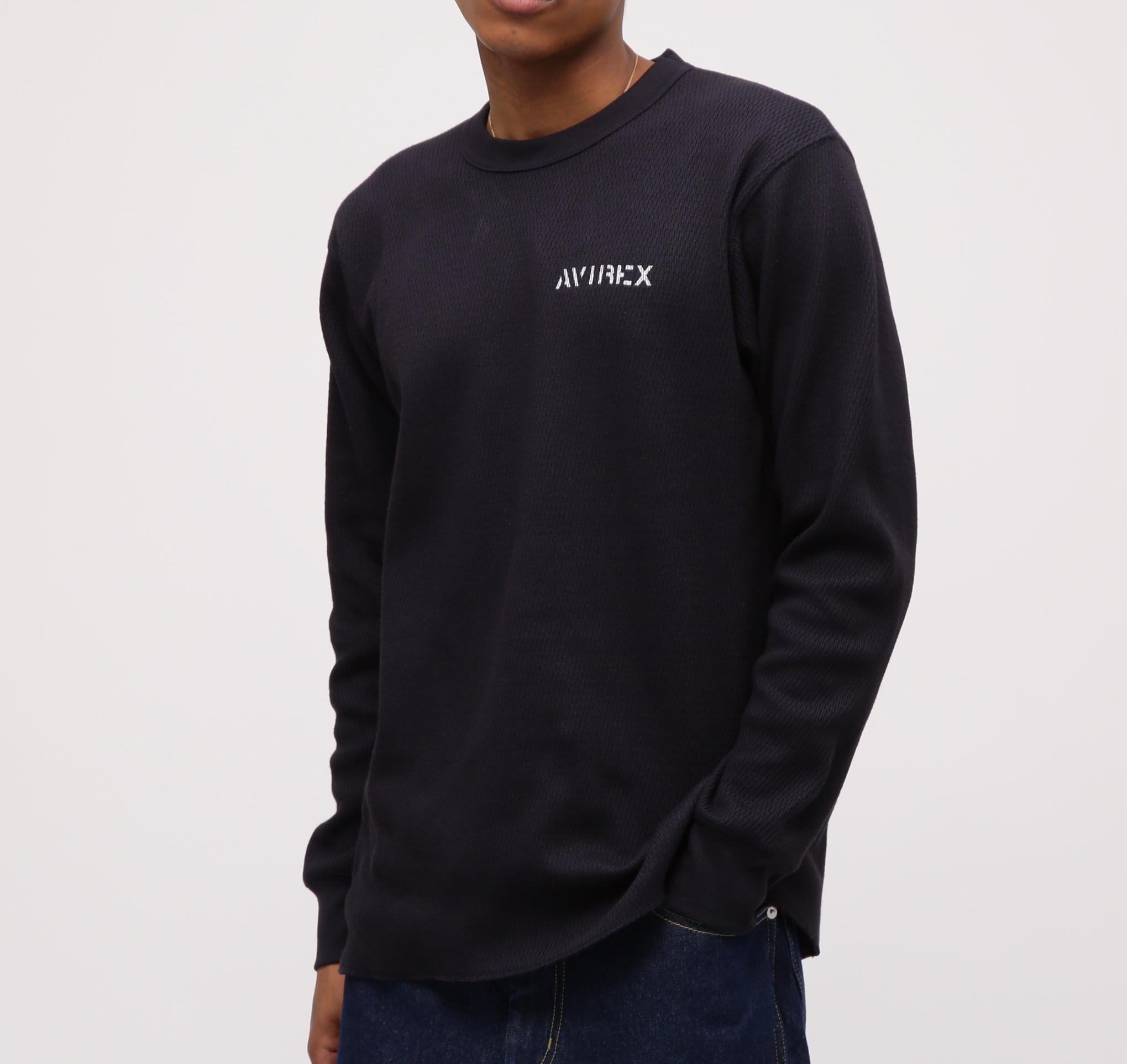 《WEB&DEPOT限定》STENCIL HONEYCOMB WAFFLE L/S T-SHIRT ネイビー