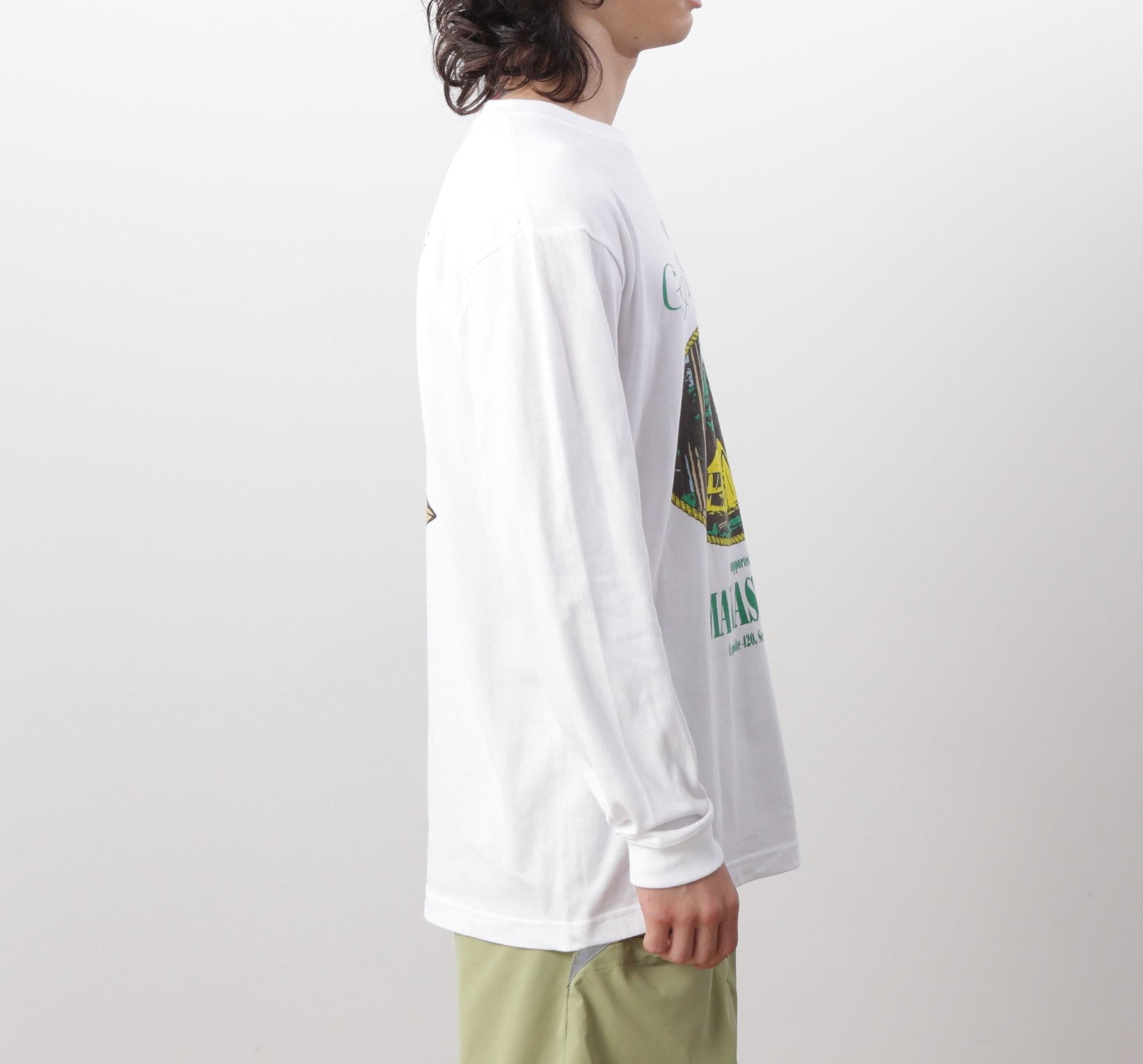 MANASTASH/マナスタッシュ/ L/S TEE CAMPE>S GATHE>ING ホワイト
