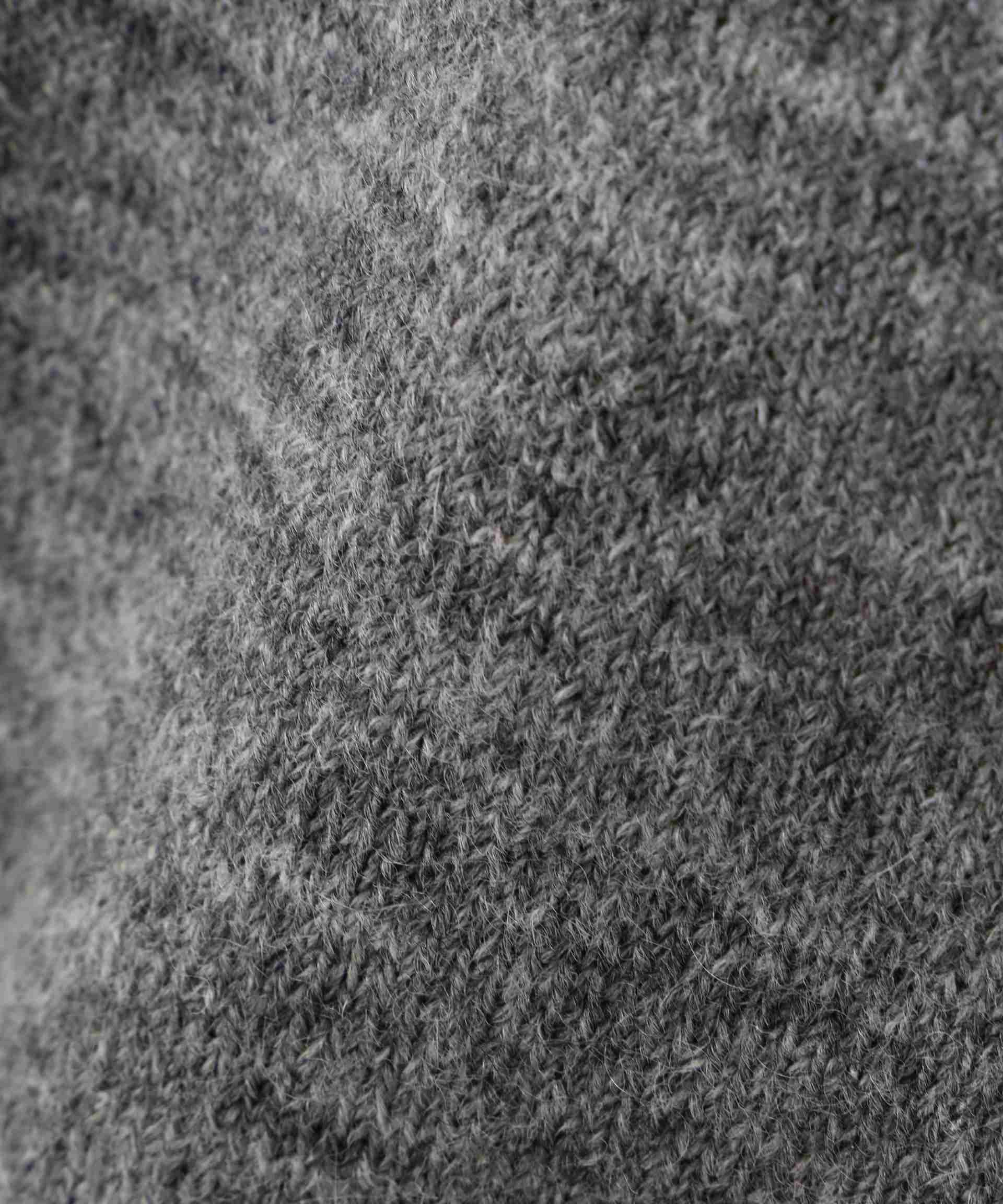 モヘヤ混タイ付きルーズミニワンピース グレー