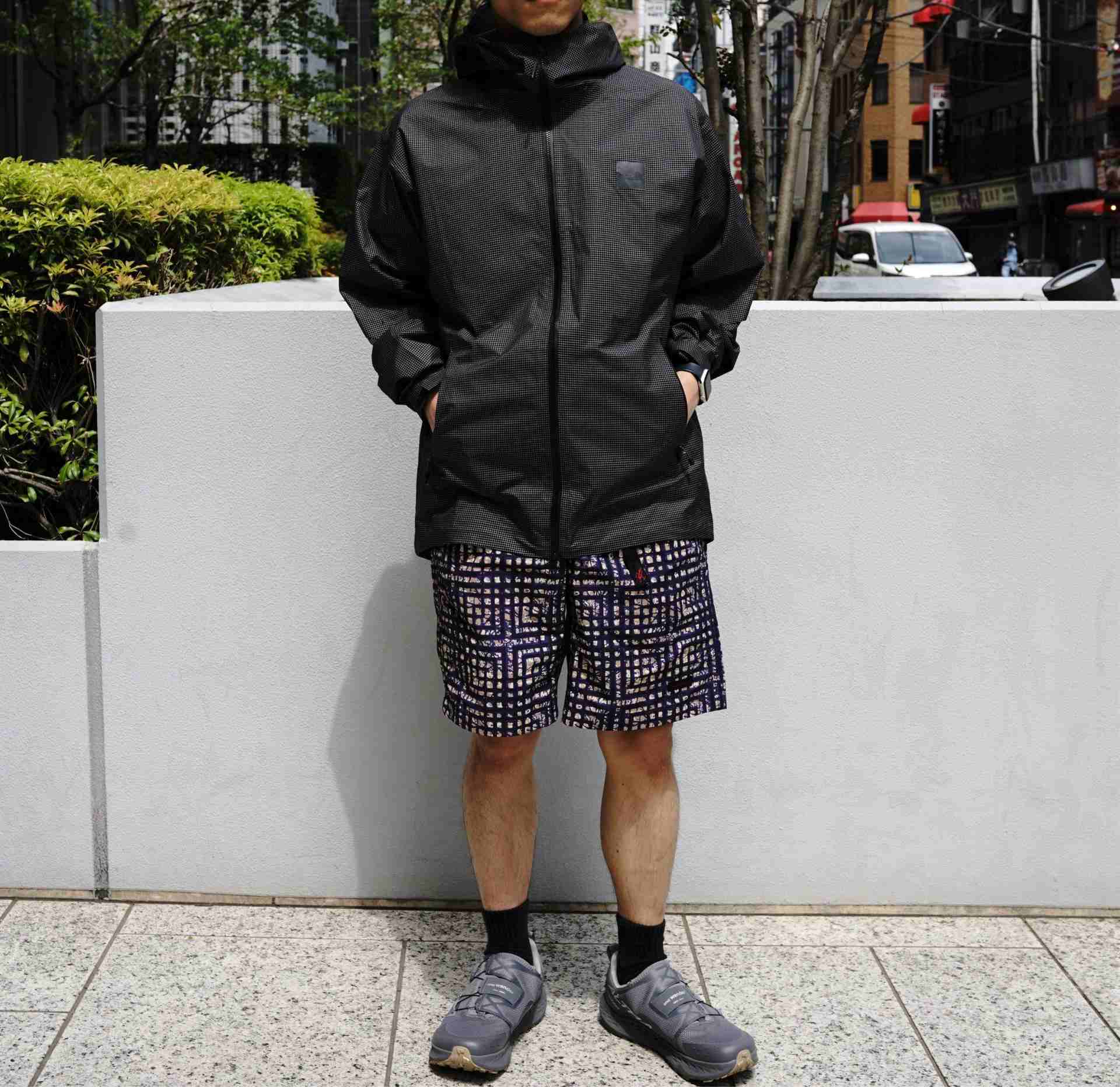 G>AMICCI/グラミチ NYLON PACKARLE G-SHO>T ネイビー