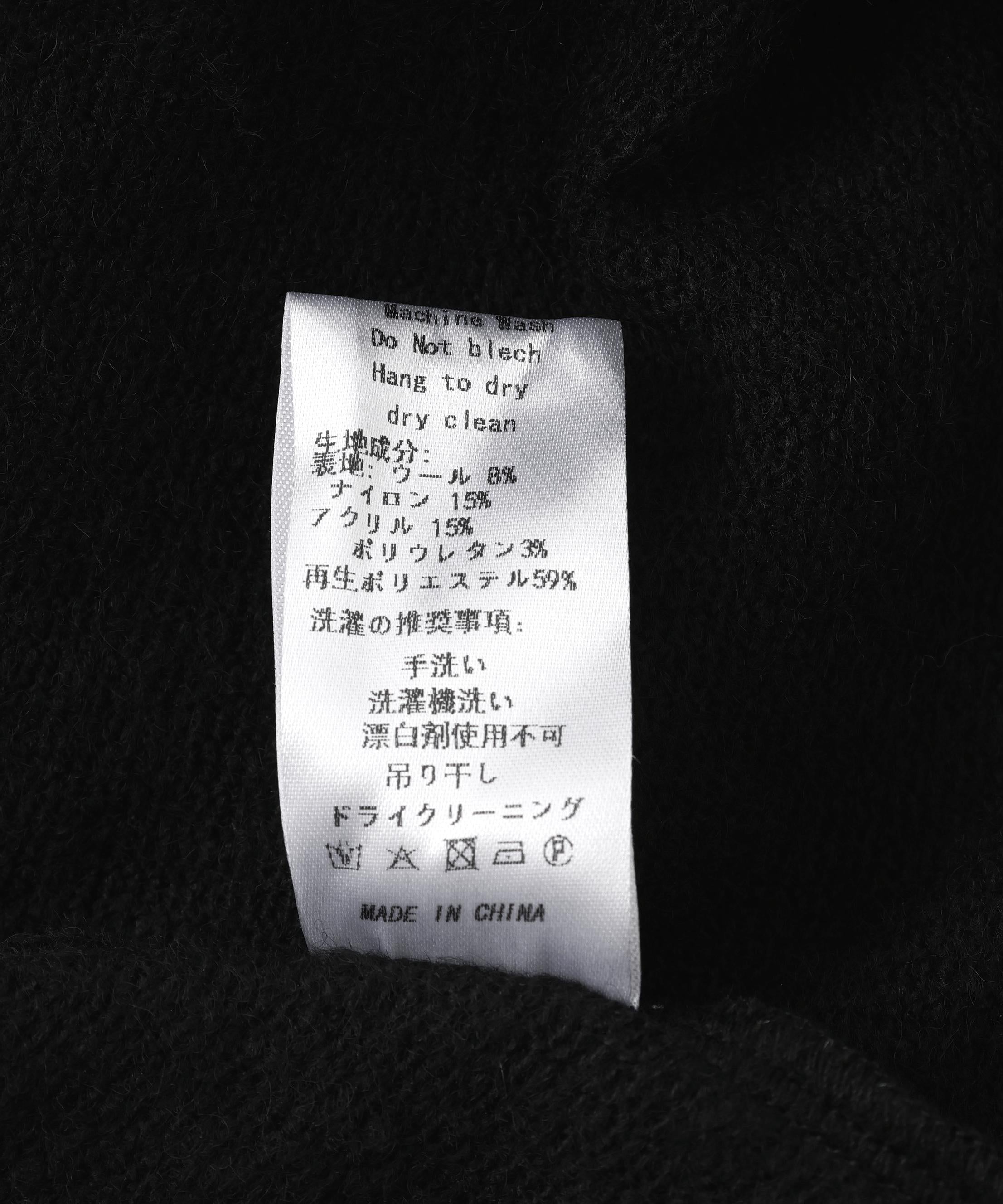 Nφdress/ノードレス/Flared Hem Knit Slim Pants ブラック