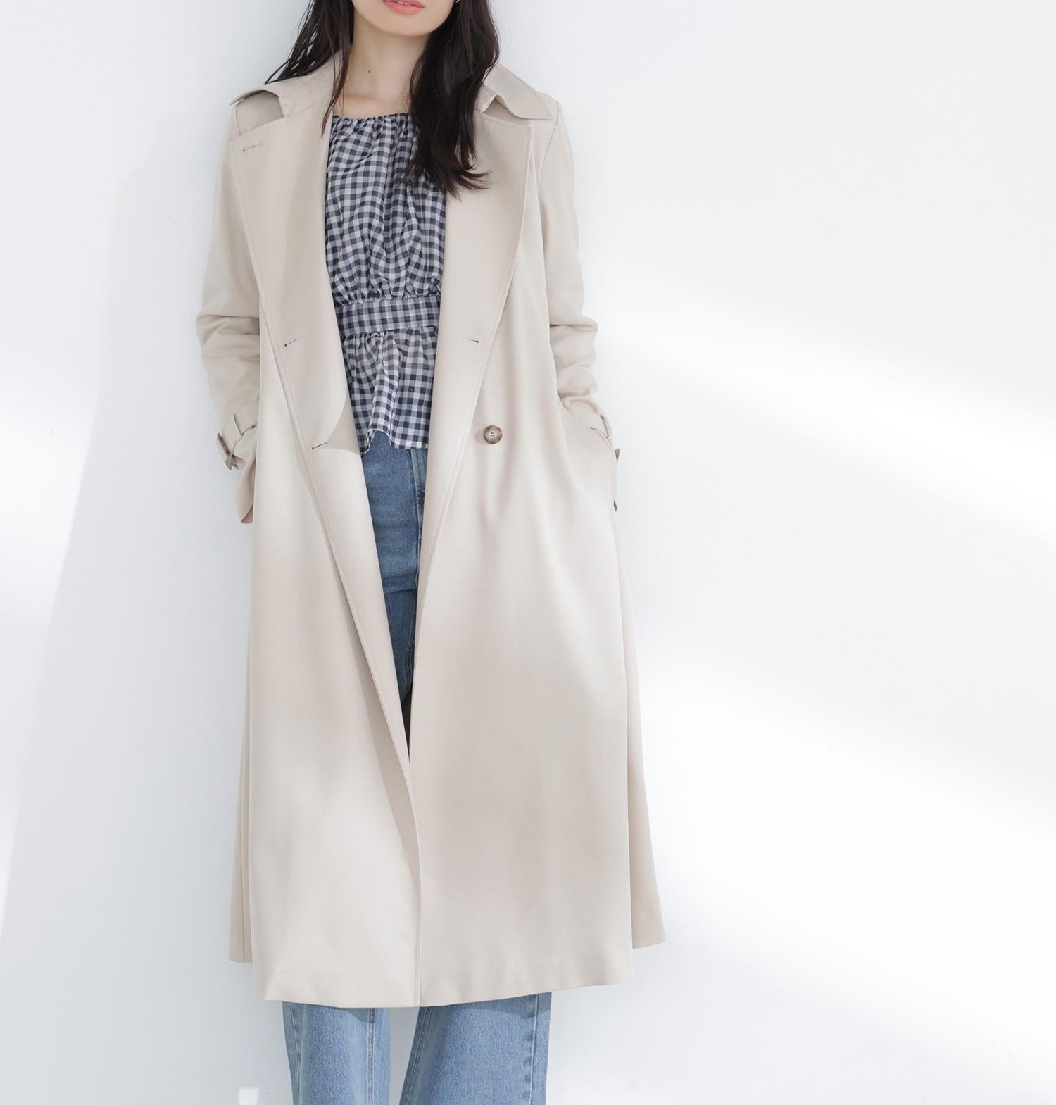 パウダーツイルトレンチコート ベージュ4