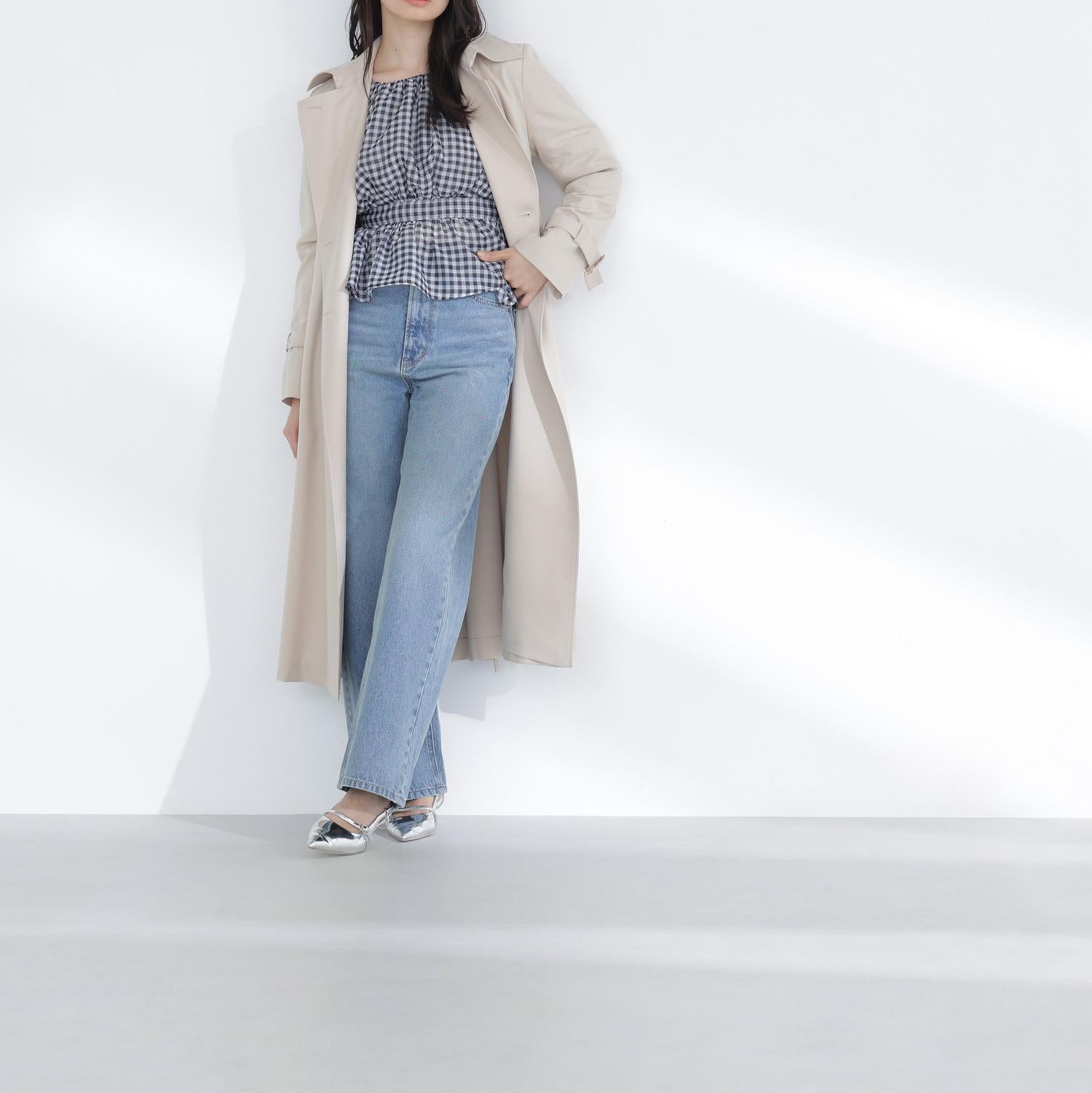 パウダーツイルトレンチコート ベージュ4