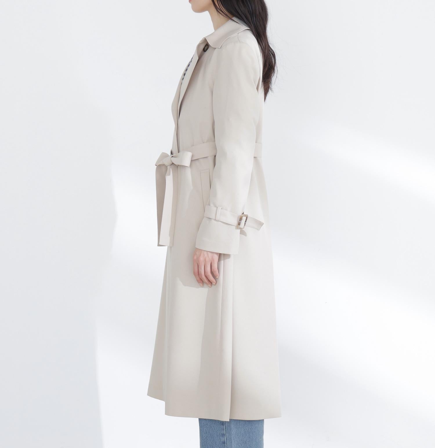 パウダーツイルトレンチコート ベージュ4