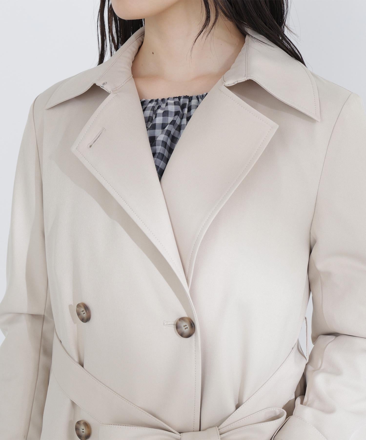 パウダーツイルトレンチコート ベージュ4