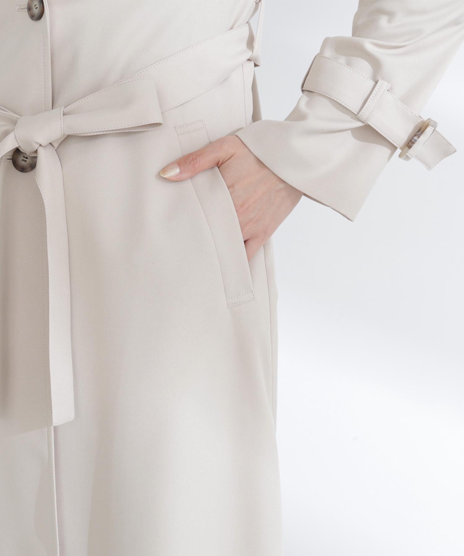 パウダーツイルトレンチコート ベージュ4