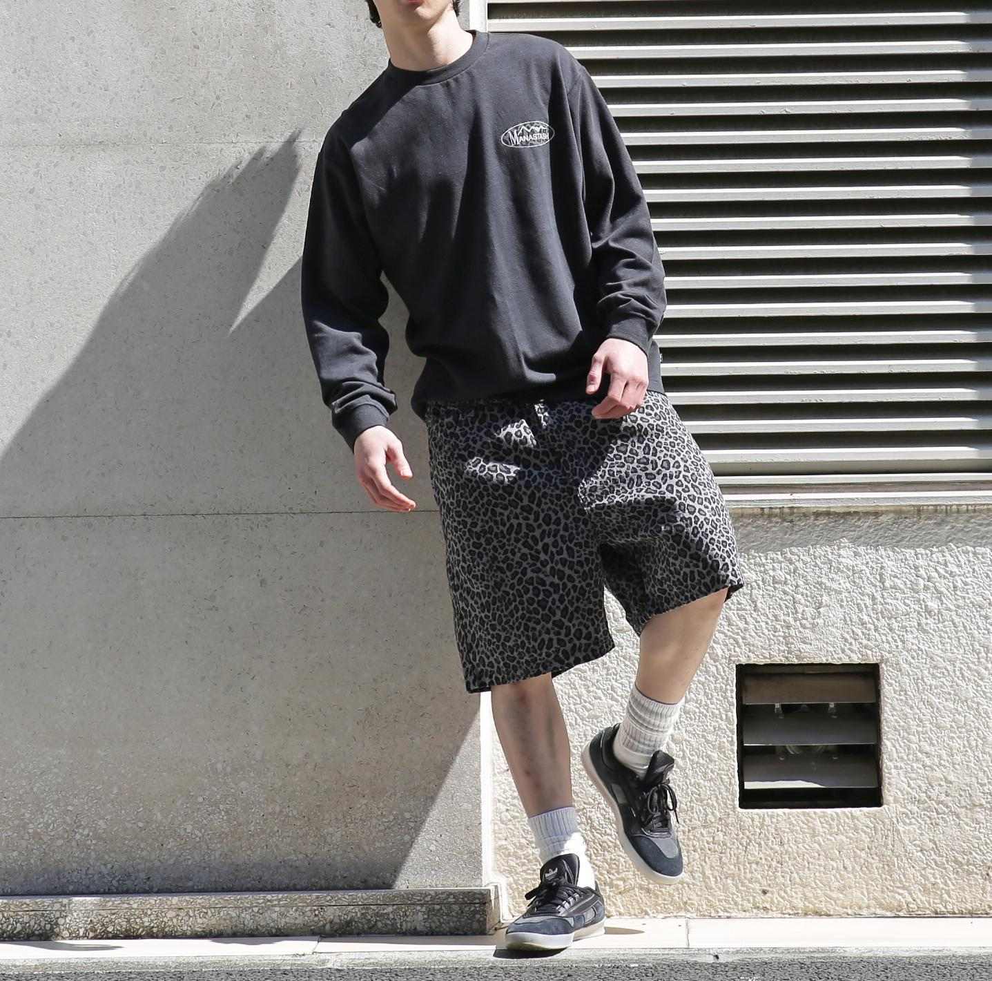 MANASTASH/マナスタッシュ/HEMP TWILL SHO>T LEOPA>D ブラック