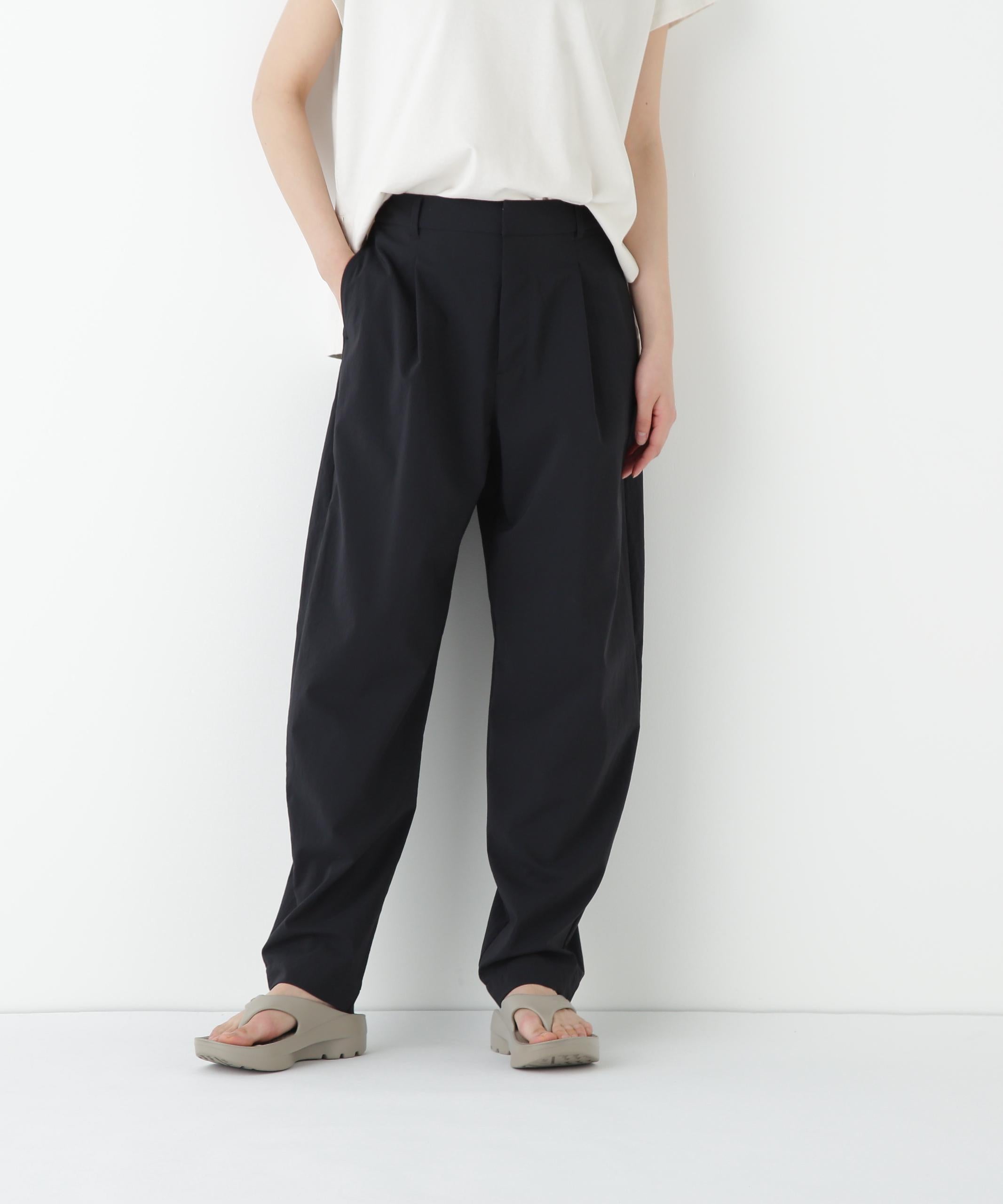 ◆ナイロンタスランストレッチパンツ ブラック