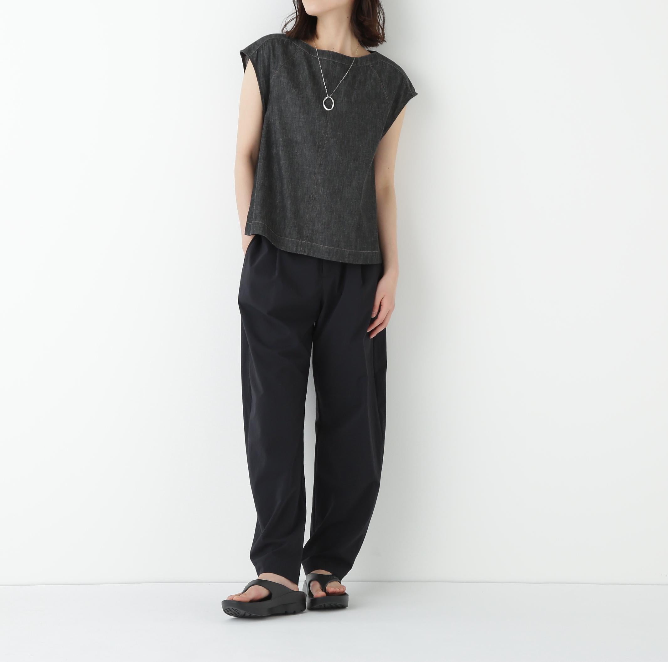 ◆ナイロンタスランストレッチパンツ ブラック